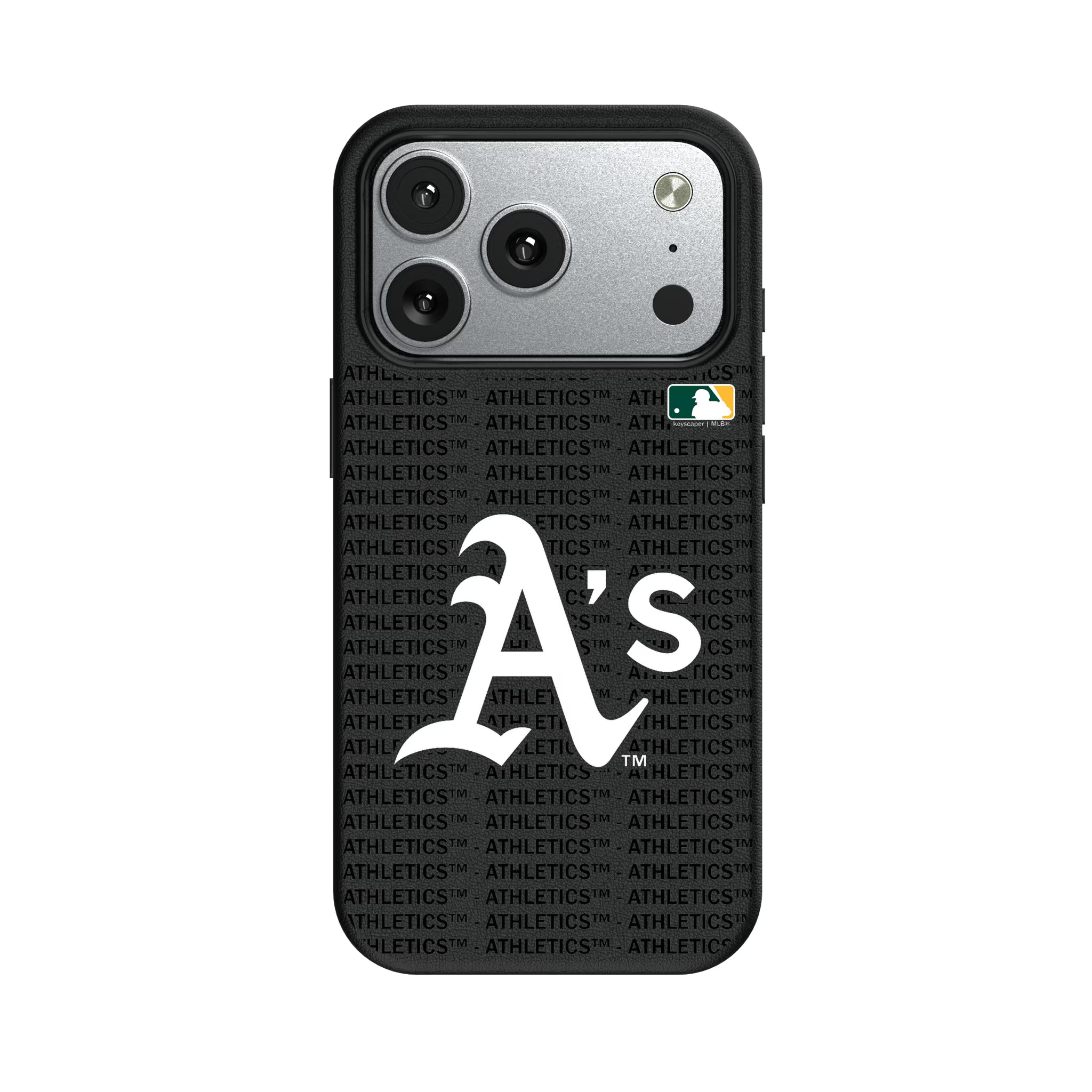 Oakland Athletics Text Backdrop iPhone MagSafe Compatible Phone Case for Apple iPhone#Device_iPhone 17 Pro