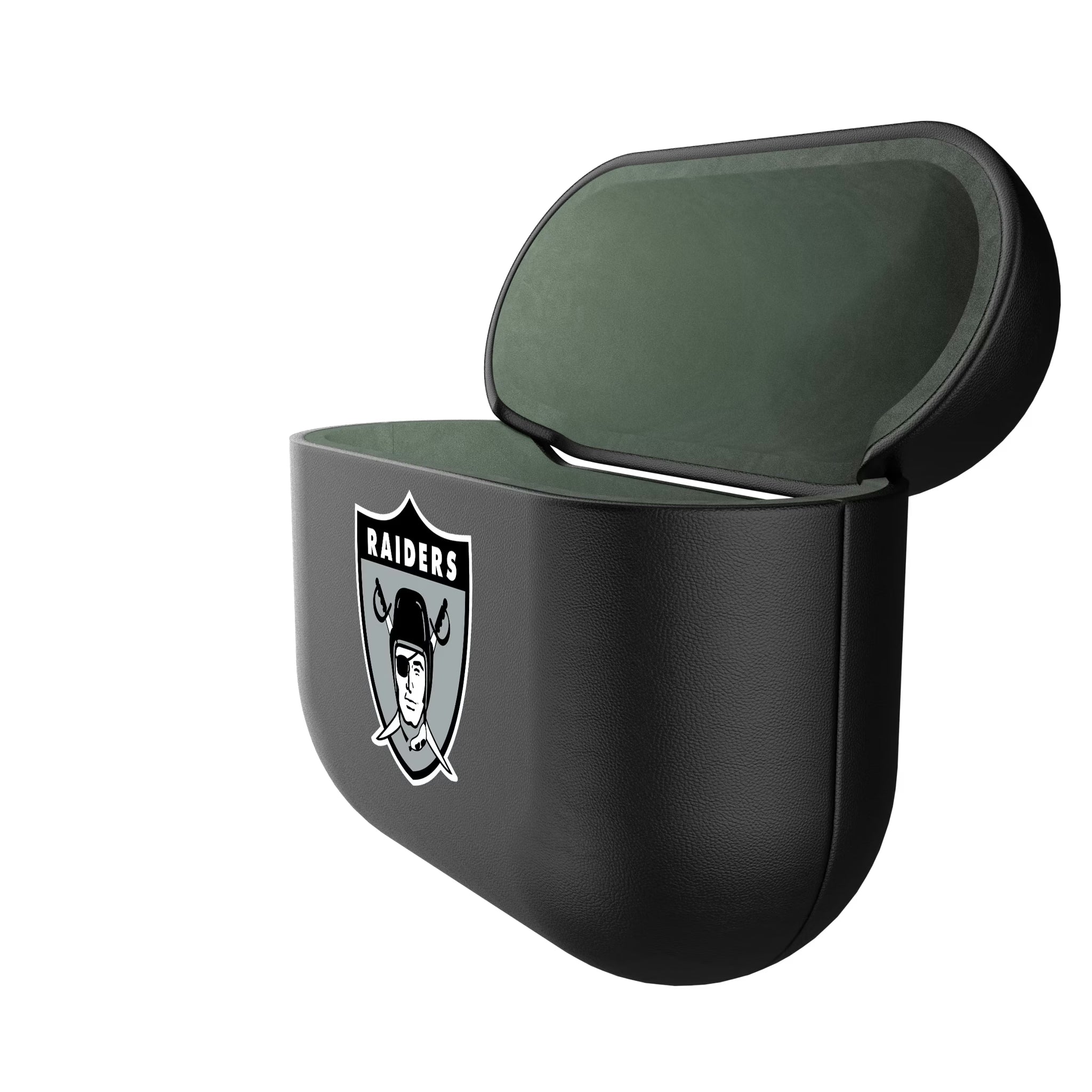 Oakland Raiders 1963 Historic Collection Insignia AirPods AirPod Case Cover - Isometric View#Device_AirPods 3rd Gen