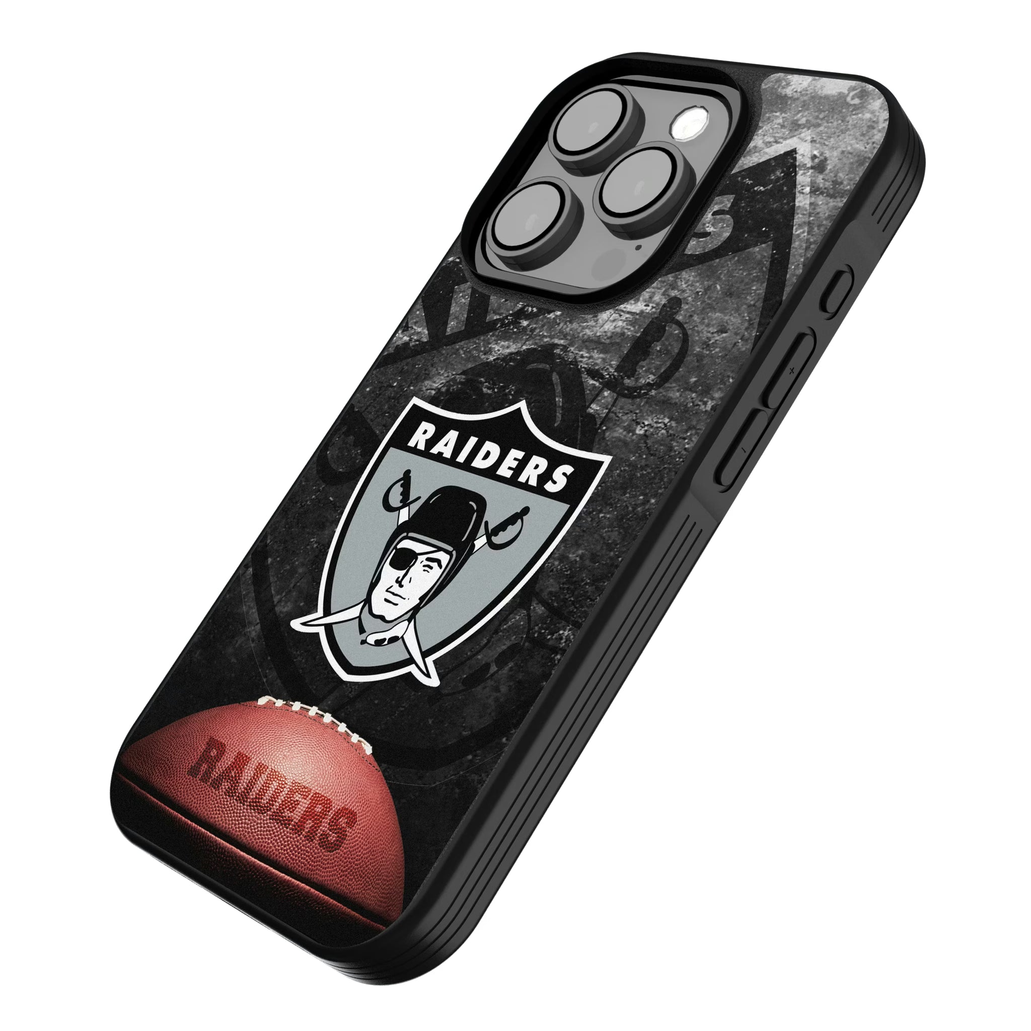 Oakland Raiders 1963 Historic Collection Legendary iPhone Bump Phone Case for Apple iPhone - Isometric View