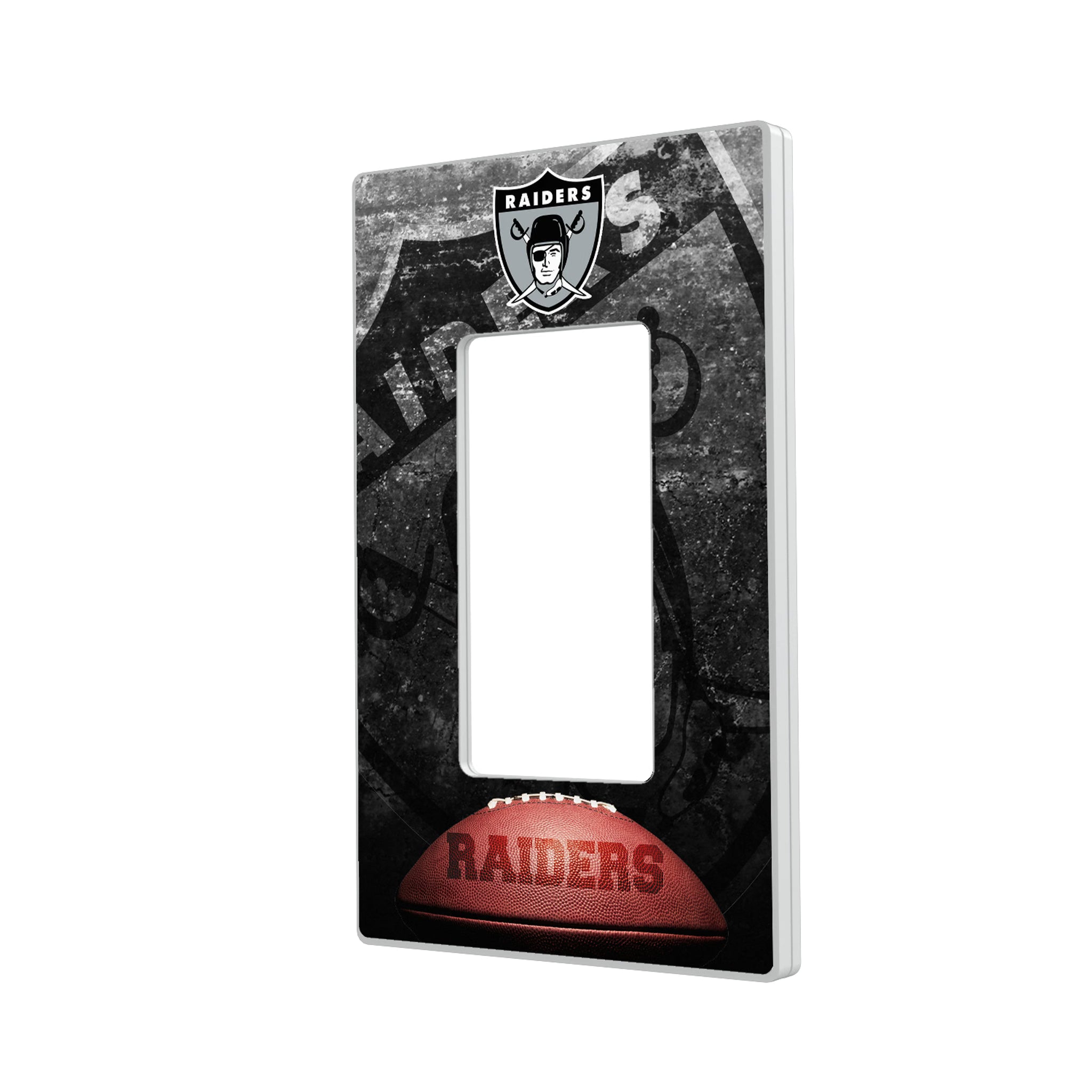 Oakland Raiders 1963 Historic Collection Legendary Hidden-Screw Light Switch Plate#Style_Single Rocker