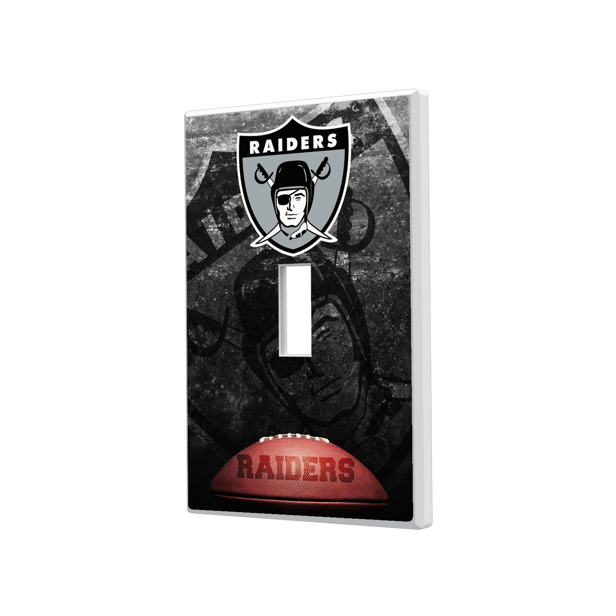Oakland Raiders 1963 Historic Collection Legendary Hidden-Screw Light Switch Plate#Style_Single Toggle
