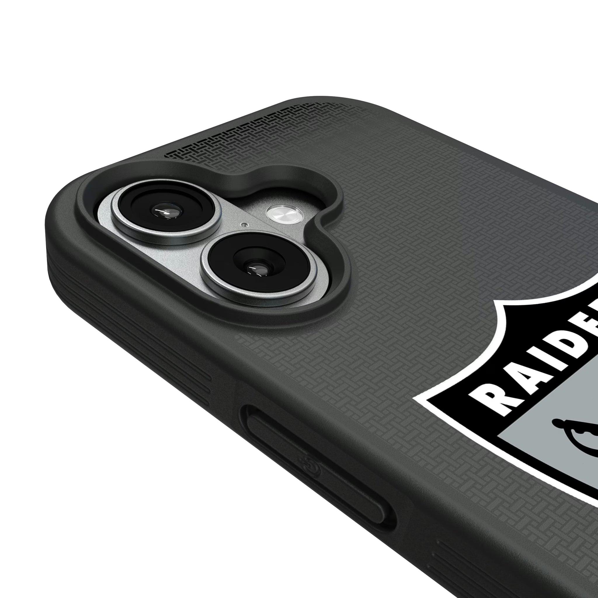 Oakland Raiders 1963 Historic Collection Linen iPhone Bump Phone Case for Apple iPhone - Detail#Device_iPhone 17