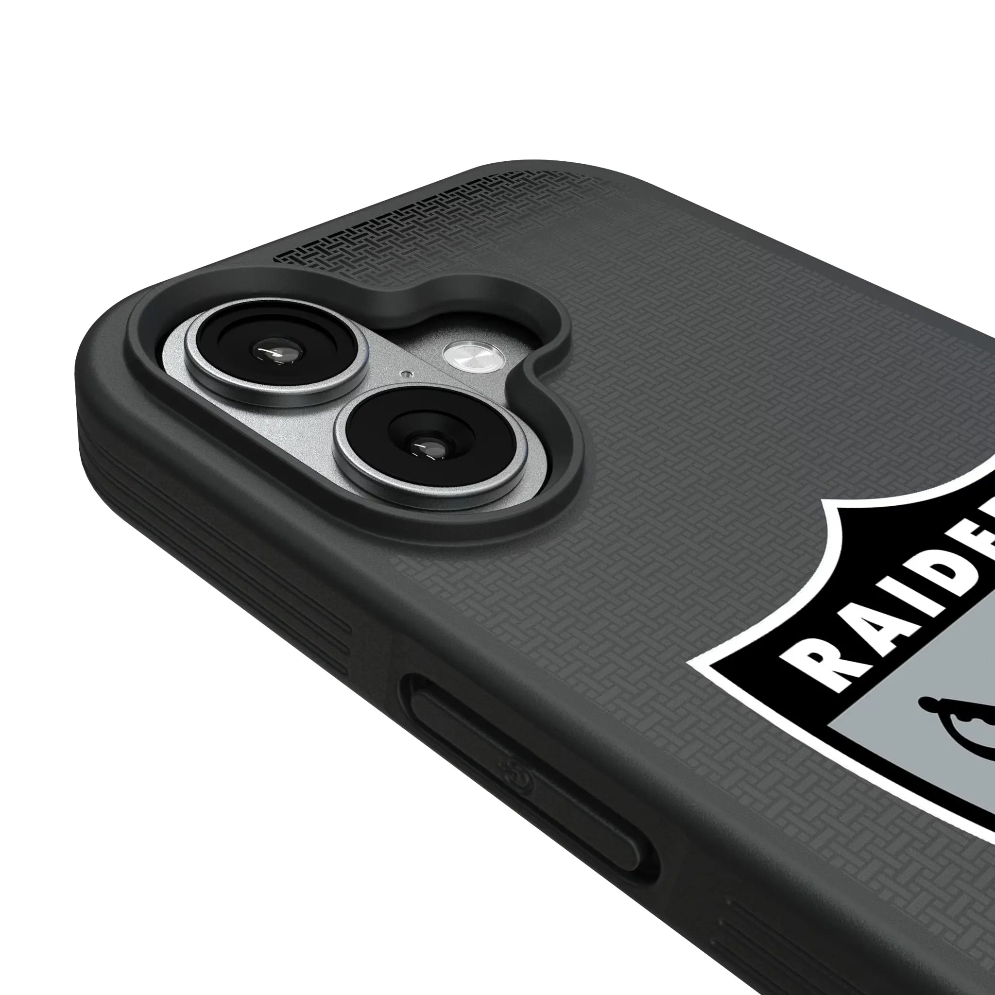 Oakland Raiders 1963 Historic Collection Linen iPhone Bump Phone Case for Apple iPhone - Detail#Device_iPhone 17