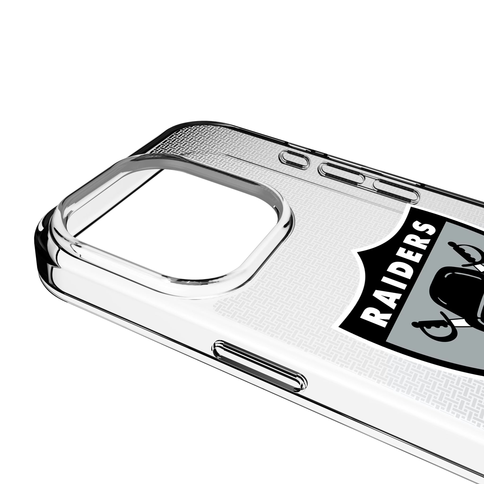 Oakland Raiders 1963 Historic Collection Linen iPhone Clear Phone Case for Apple iPhone - Detail