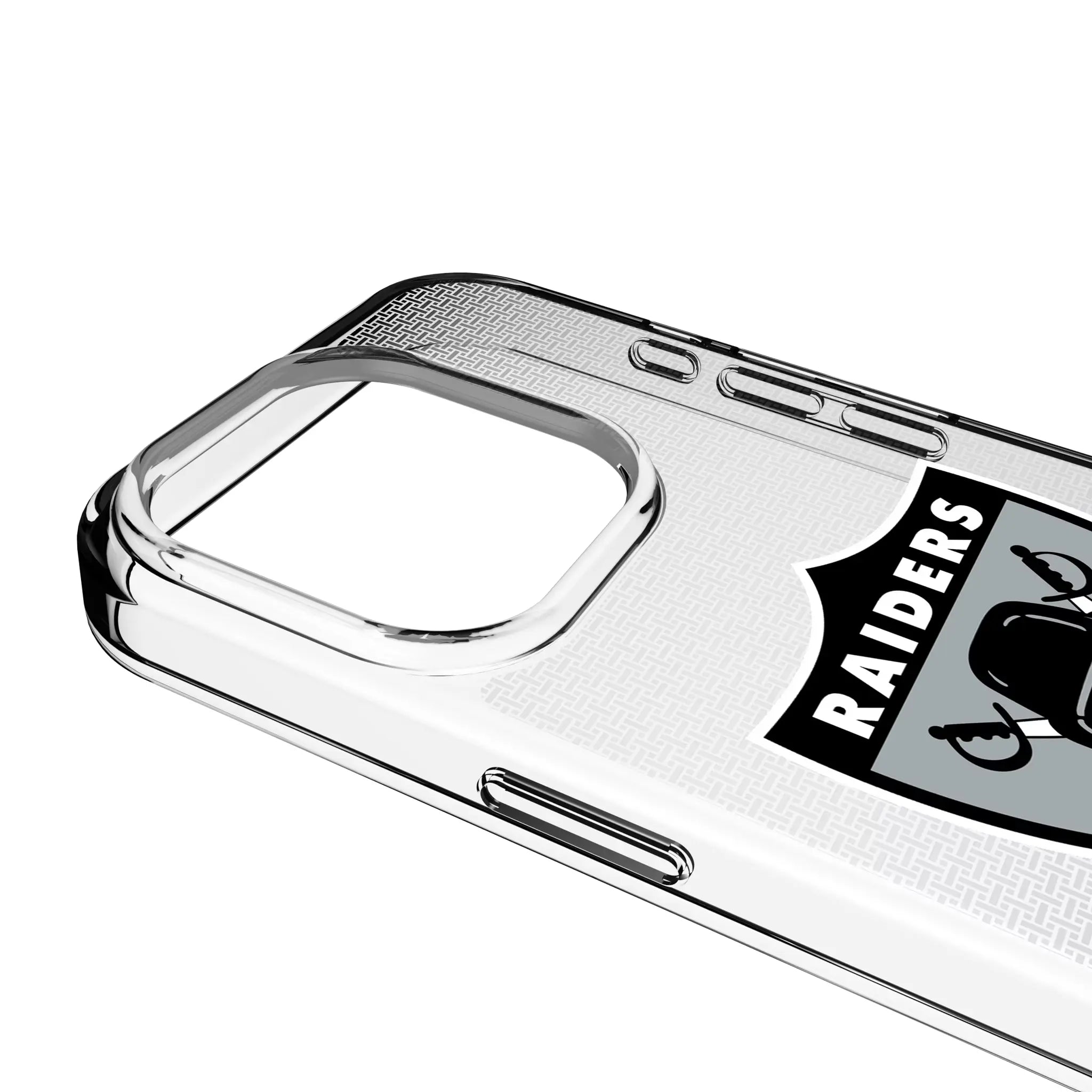 Oakland Raiders 1963 Historic Collection Linen iPhone Clear Phone Case for Apple iPhone - Detail