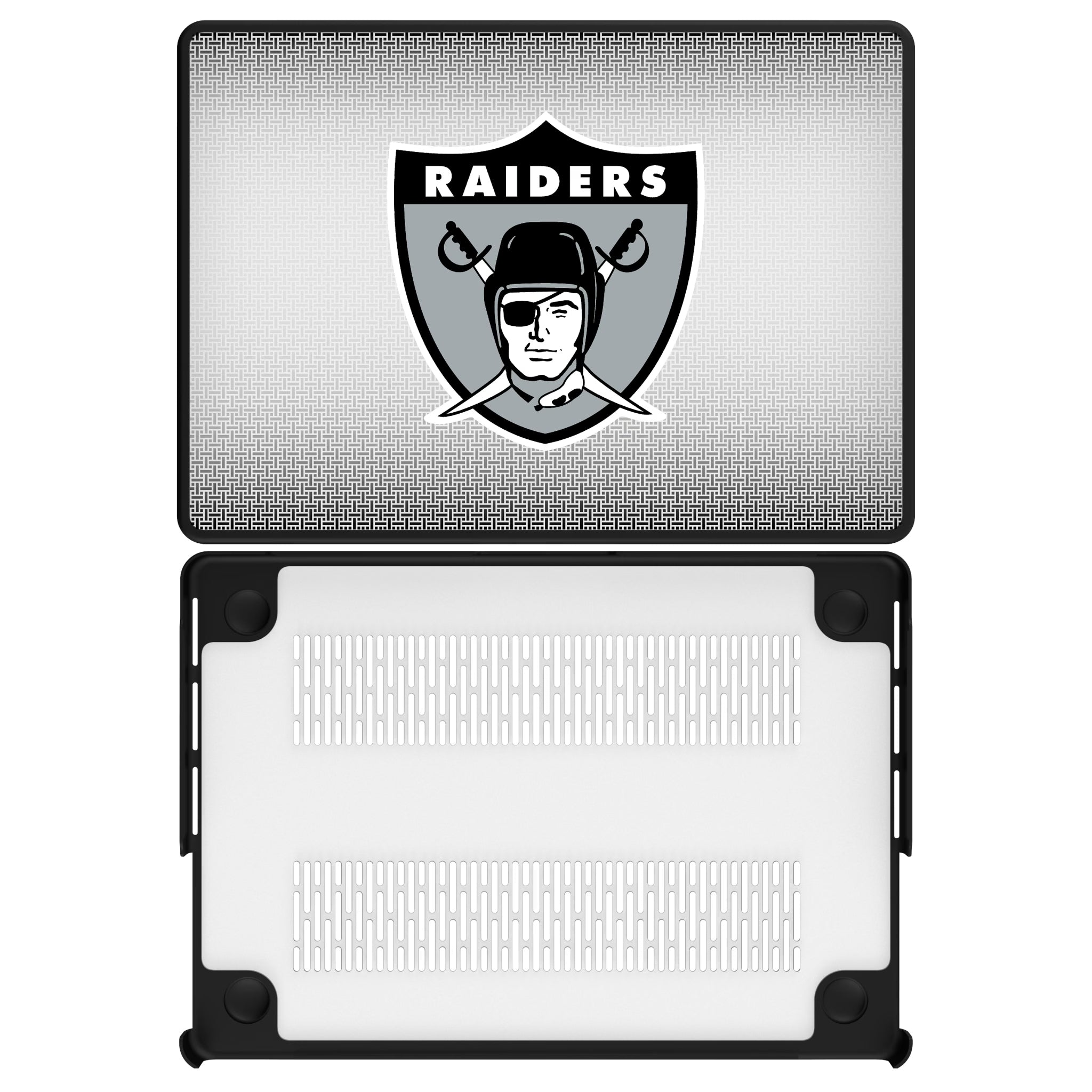 Oakland Raiders 1963 Historic Collection Linen MacBook Laptop Case for Apple MacBook#Device_MacBook Pro (14-inch, 2021) / MacBook Pro (14-inch, 2023) / MacBook Pro (14-inch, 2024)