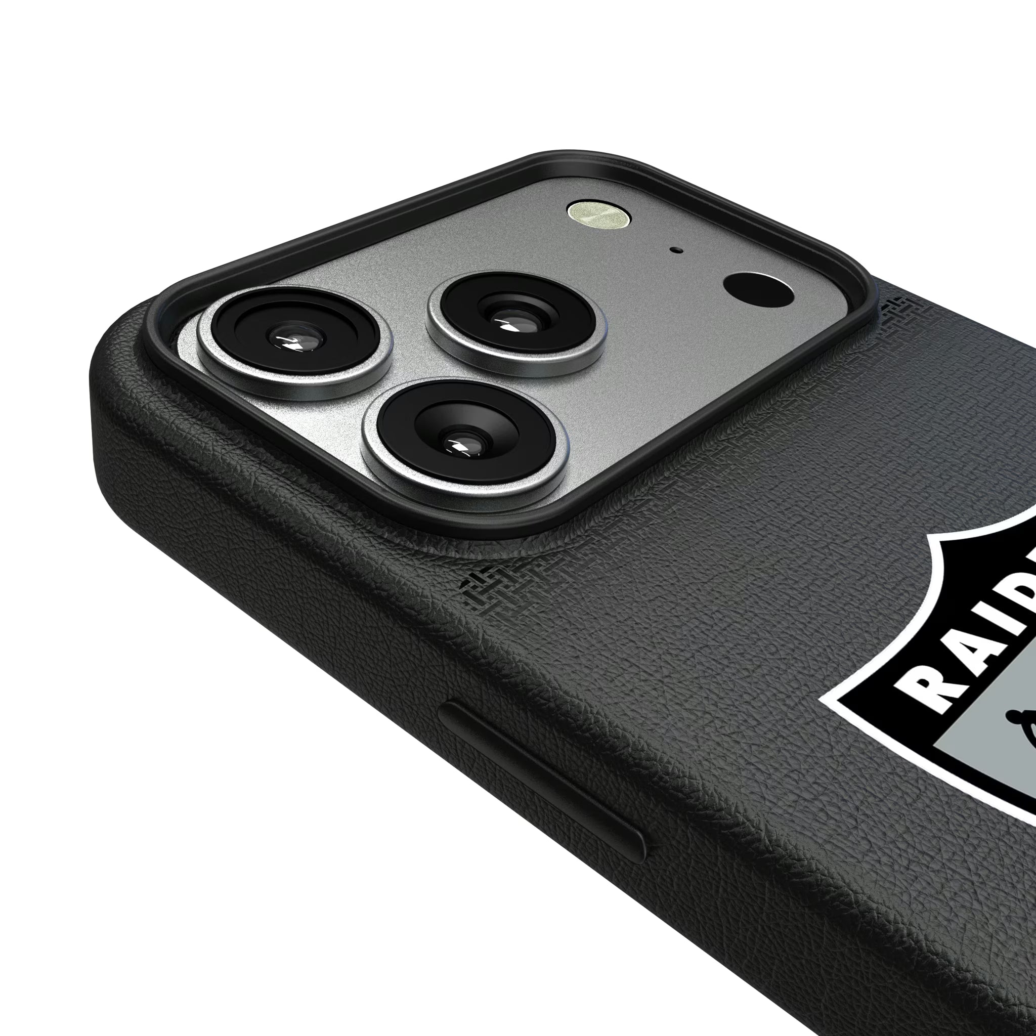 Oakland Raiders 1963 Historic Collection Linen iPhone MagSafe Compatible Phone Case for Apple iPhone - Detail#Device_iPhone 17 Pro