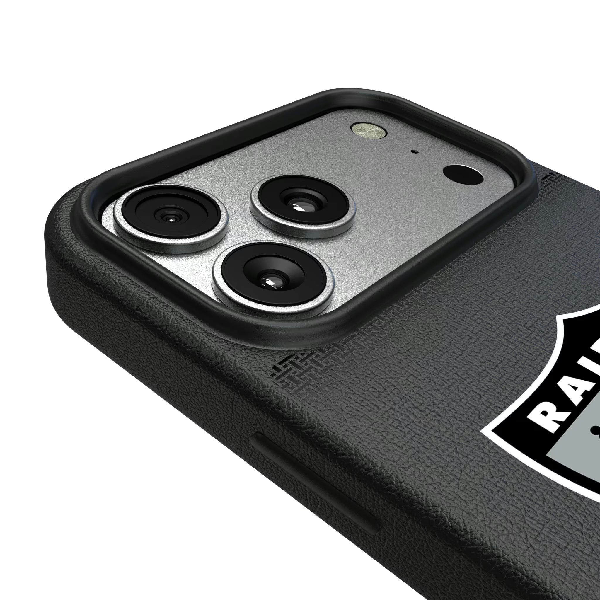 Oakland Raiders 1963 Historic Collection Linen iPhone MagSafe Compatible Phone Case for Apple iPhone - Detail#Device_iPhone 17 Pro Max