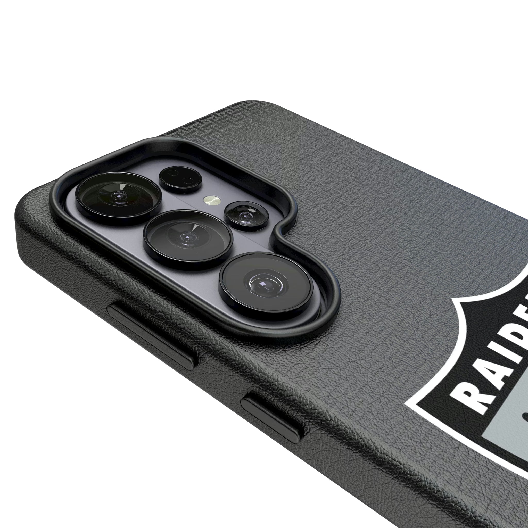 Oakland Raiders 1963 Historic Collection Linen Galaxy MagSafe Compatible Phone Case for Samsung Galaxy - Detail#Device_Galaxy S26 Ultra