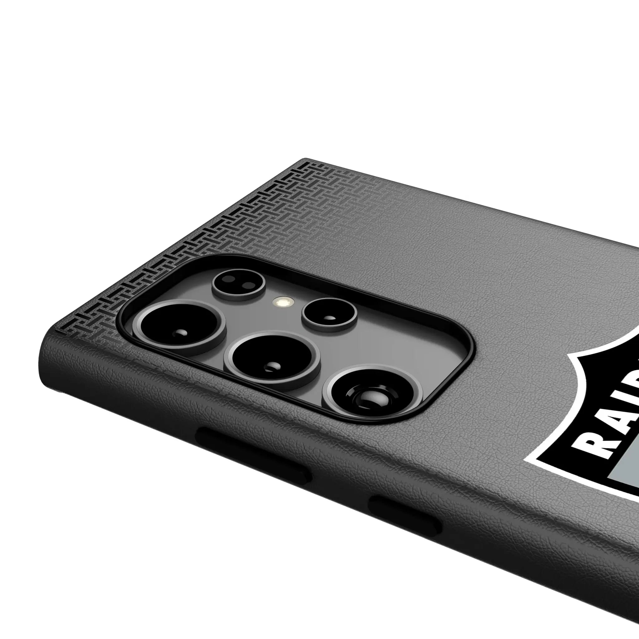 Oakland Raiders 1963 Historic Collection Linen Galaxy MagSafe Compatible Phone Case for Samsung Galaxy - Detail
