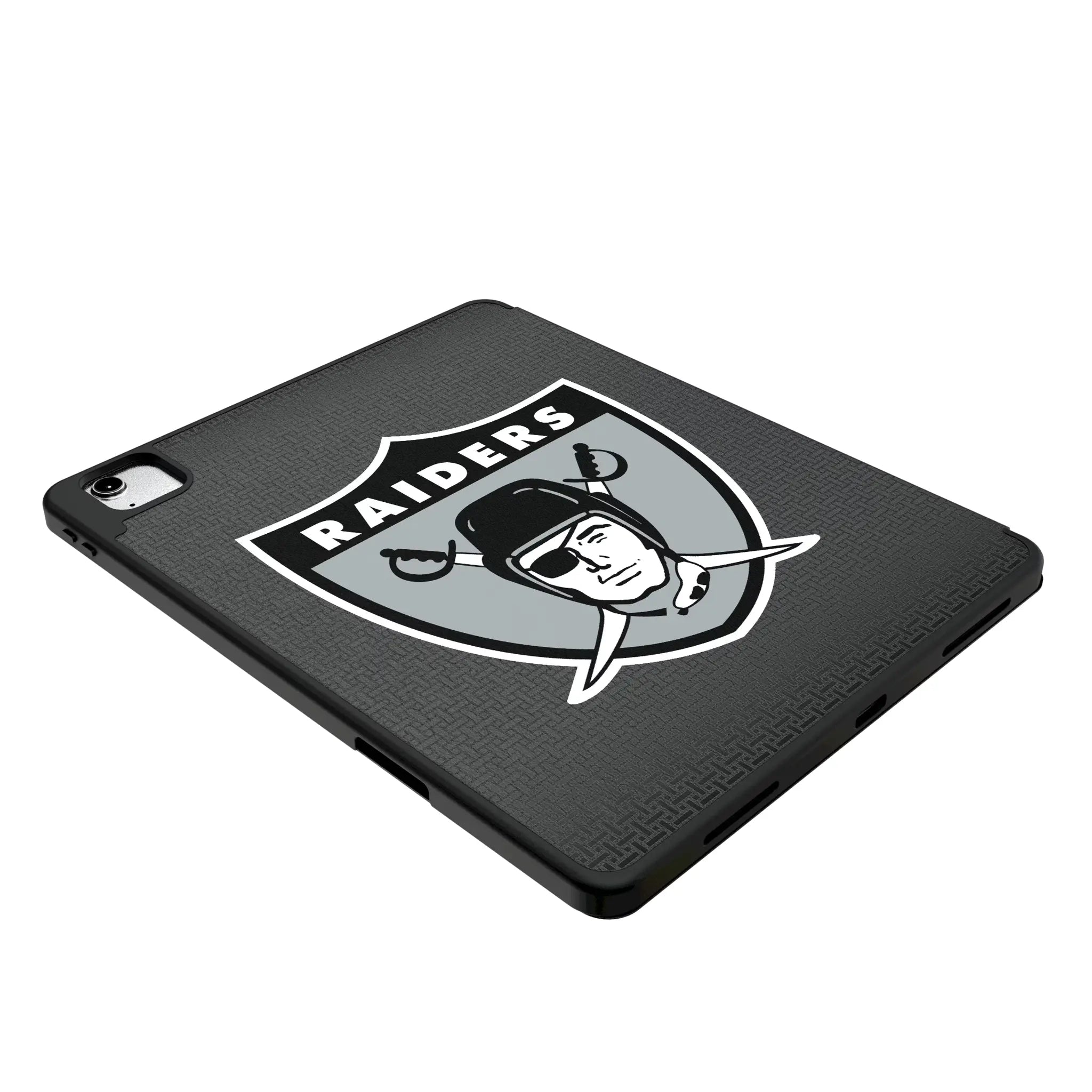 Oakland Raiders 1963 Historic Collection Linen iPad Tablet Case for Apple iPad - Isometric View