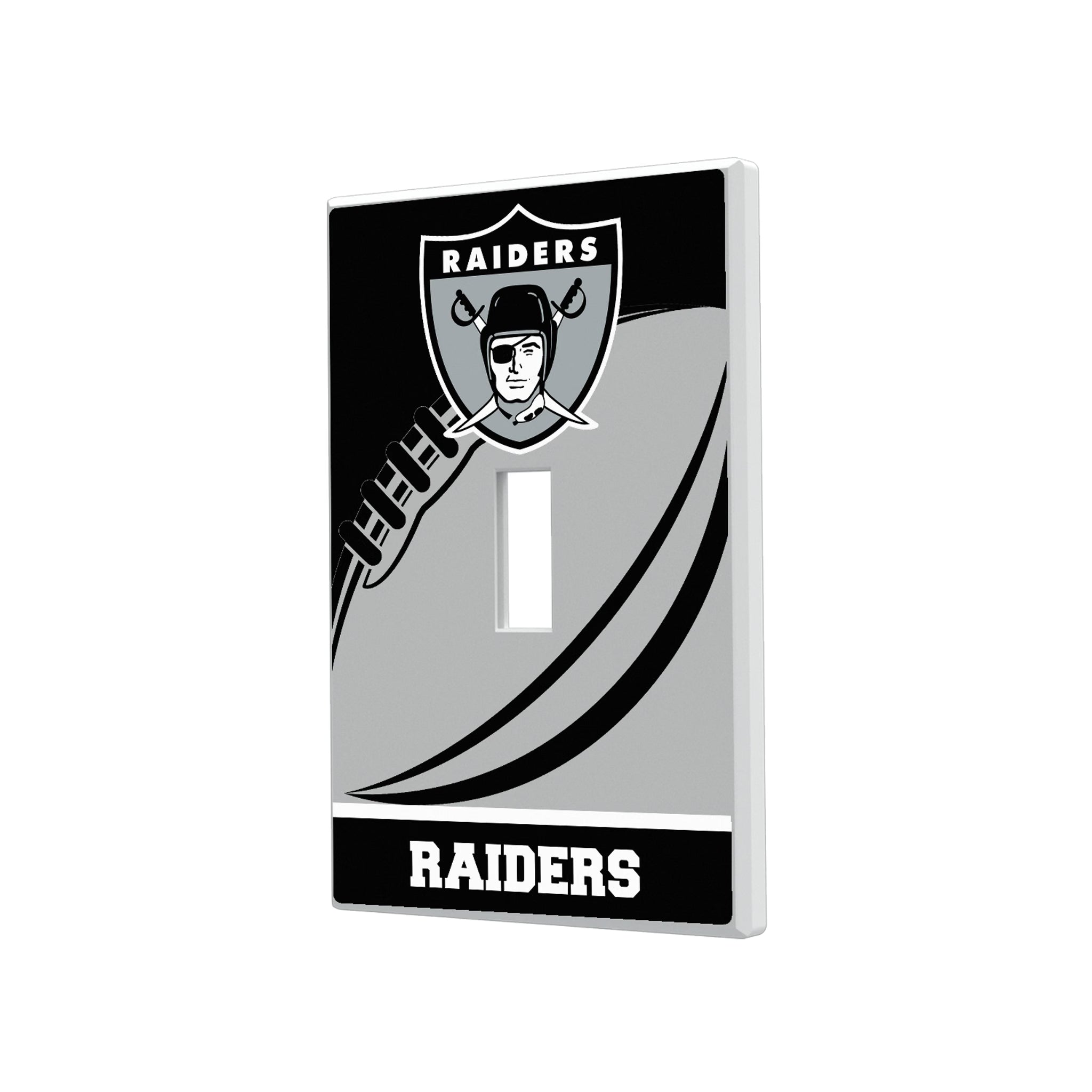 Oakland Raiders 1963 Historic Collection Passtime Hidden-Screw Light Switch Plate#Style_Single Toggle