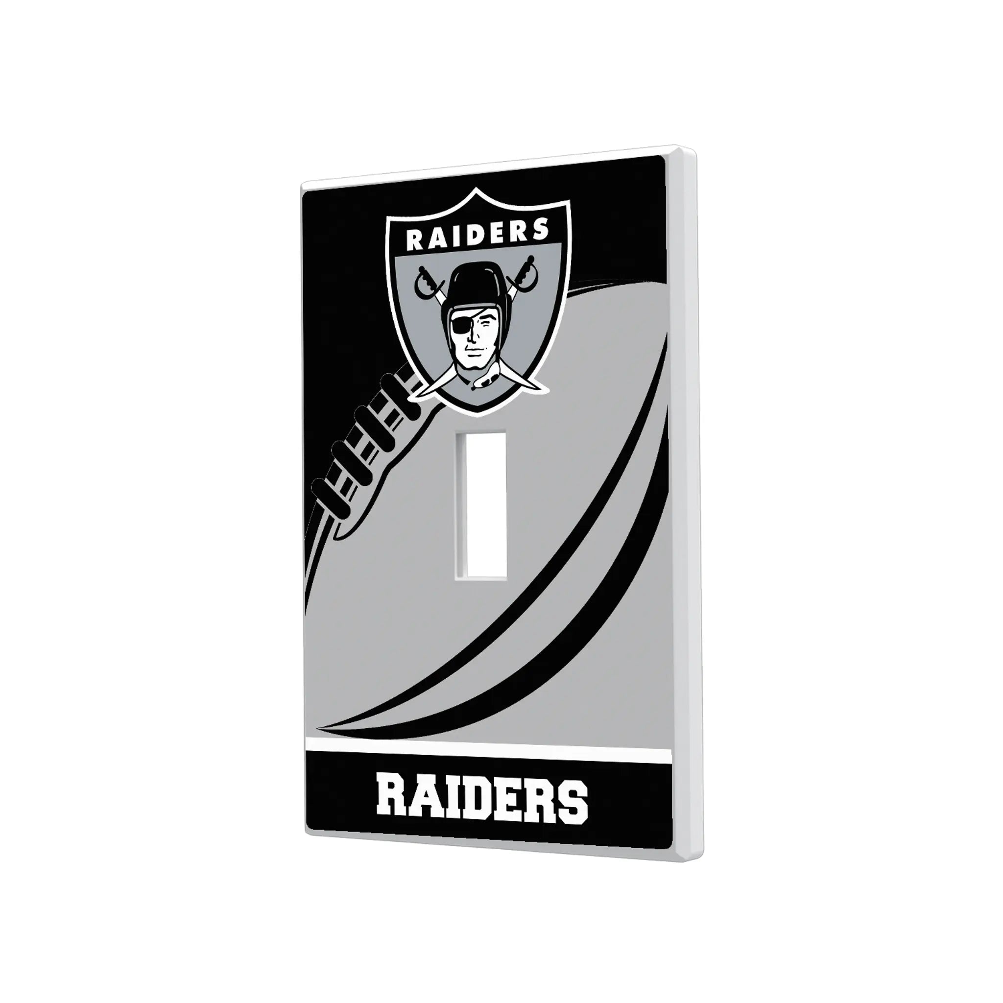 Oakland Raiders 1963 Historic Collection Passtime Hidden-Screw Light Switch Plate#Style_Single Toggle