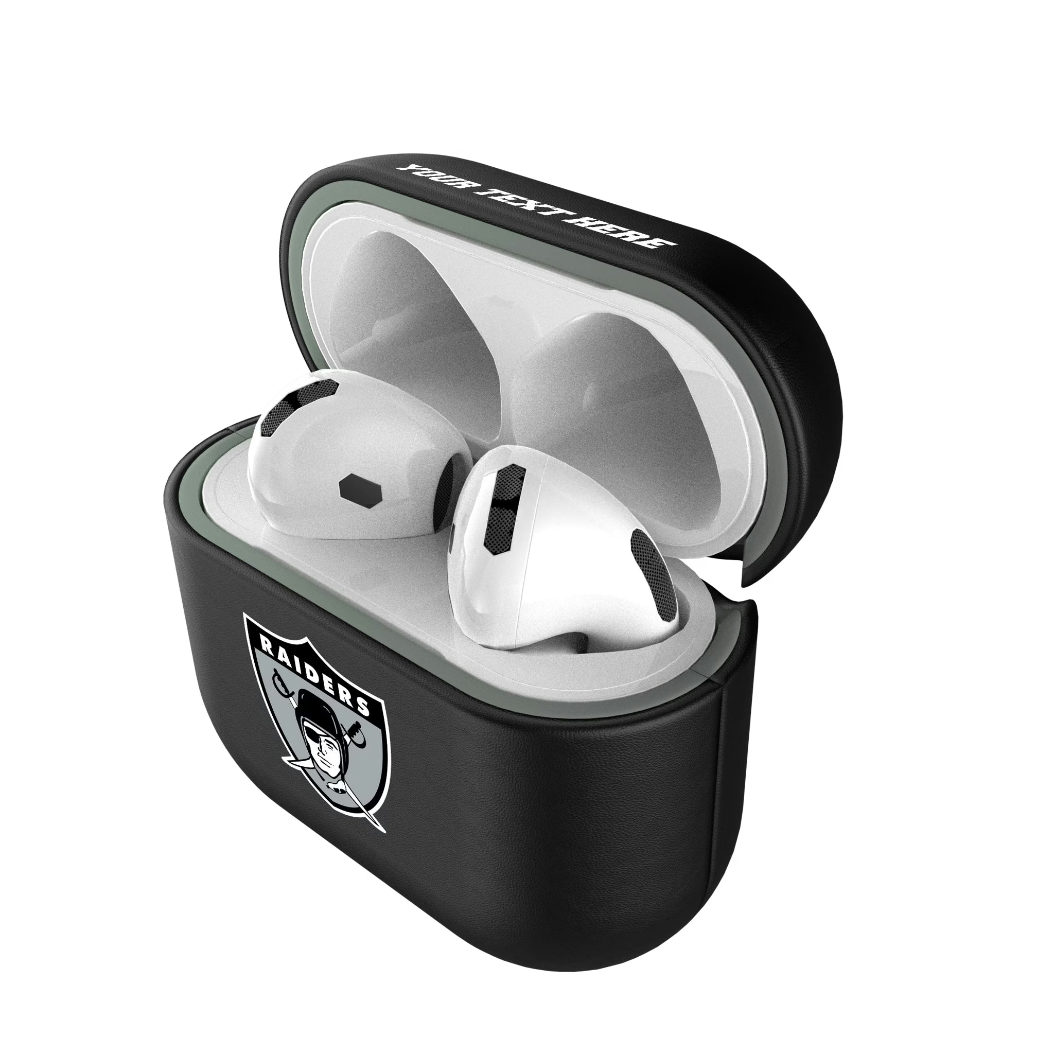 Oakland Raiders 1963 Historic Collection Personalized Insignia AirPods AirPod Case Cover#Device_AirPods 4