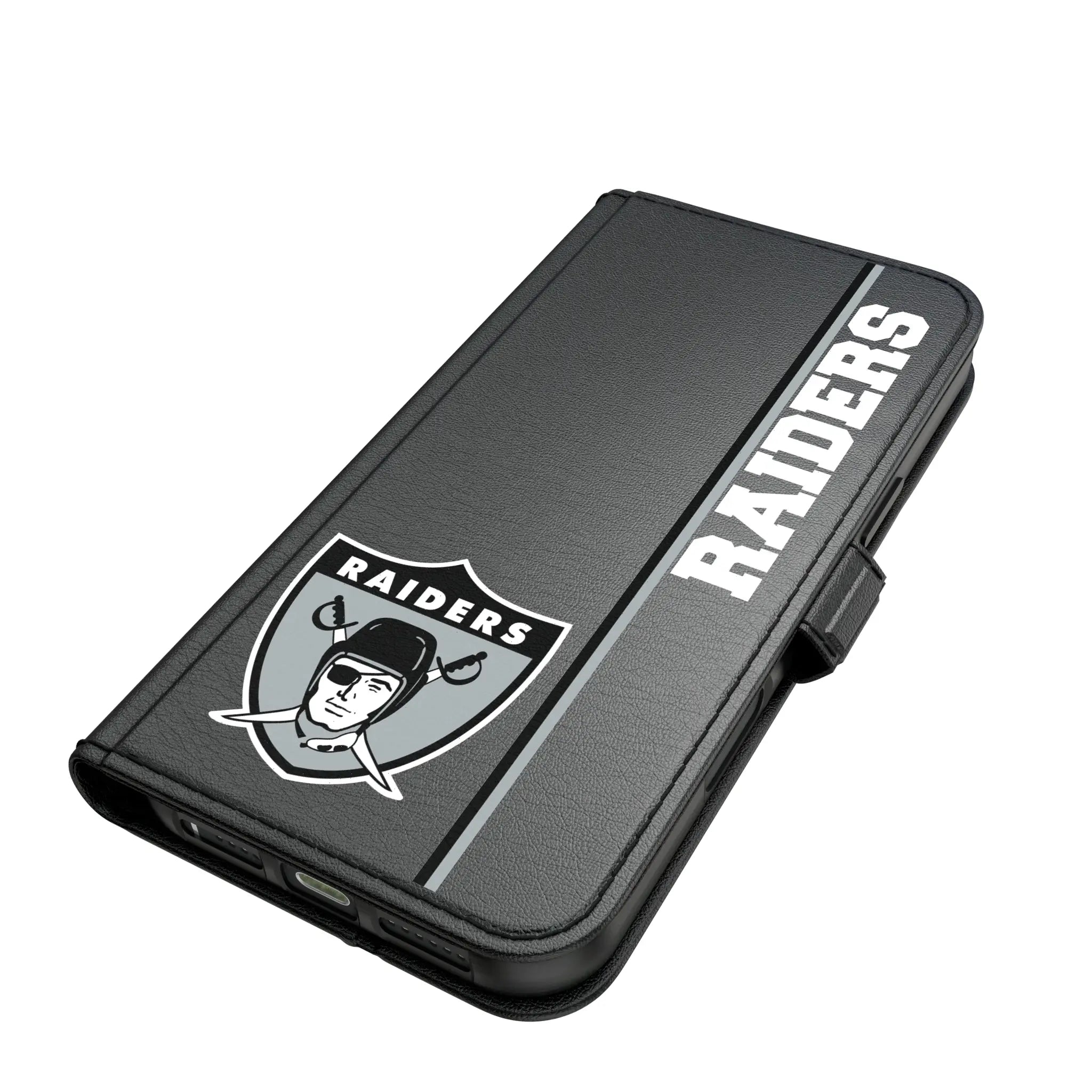 Oakland Raiders 1963 Historic Collection Sidebar iPhone Folio Phone Case for Apple iPhone#Device_iPhone 17 Pro Max