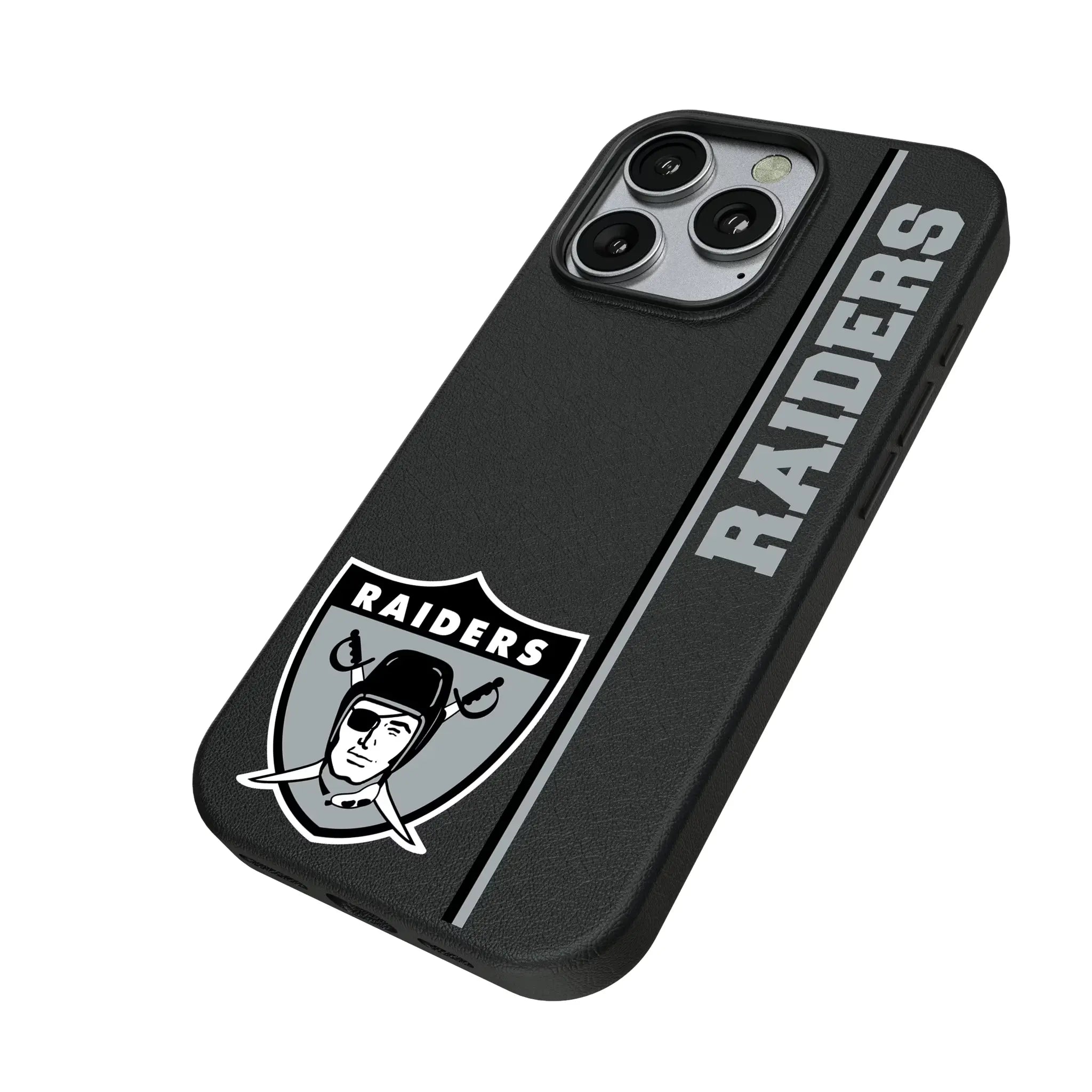 Oakland Raiders 1963 Historic Collection Sidebar iPhone MagSafe Compatible Phone Case for Apple iPhone - Isometric View