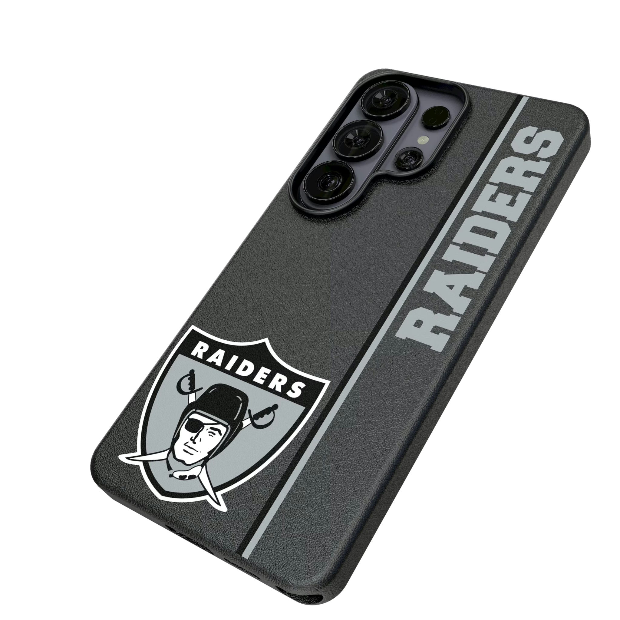 Oakland Raiders 1963 Historic Collection Sidebar Galaxy MagSafe Compatible Phone Case for Samsung Galaxy - Isometric View#Device_Galaxy S26 Ultra