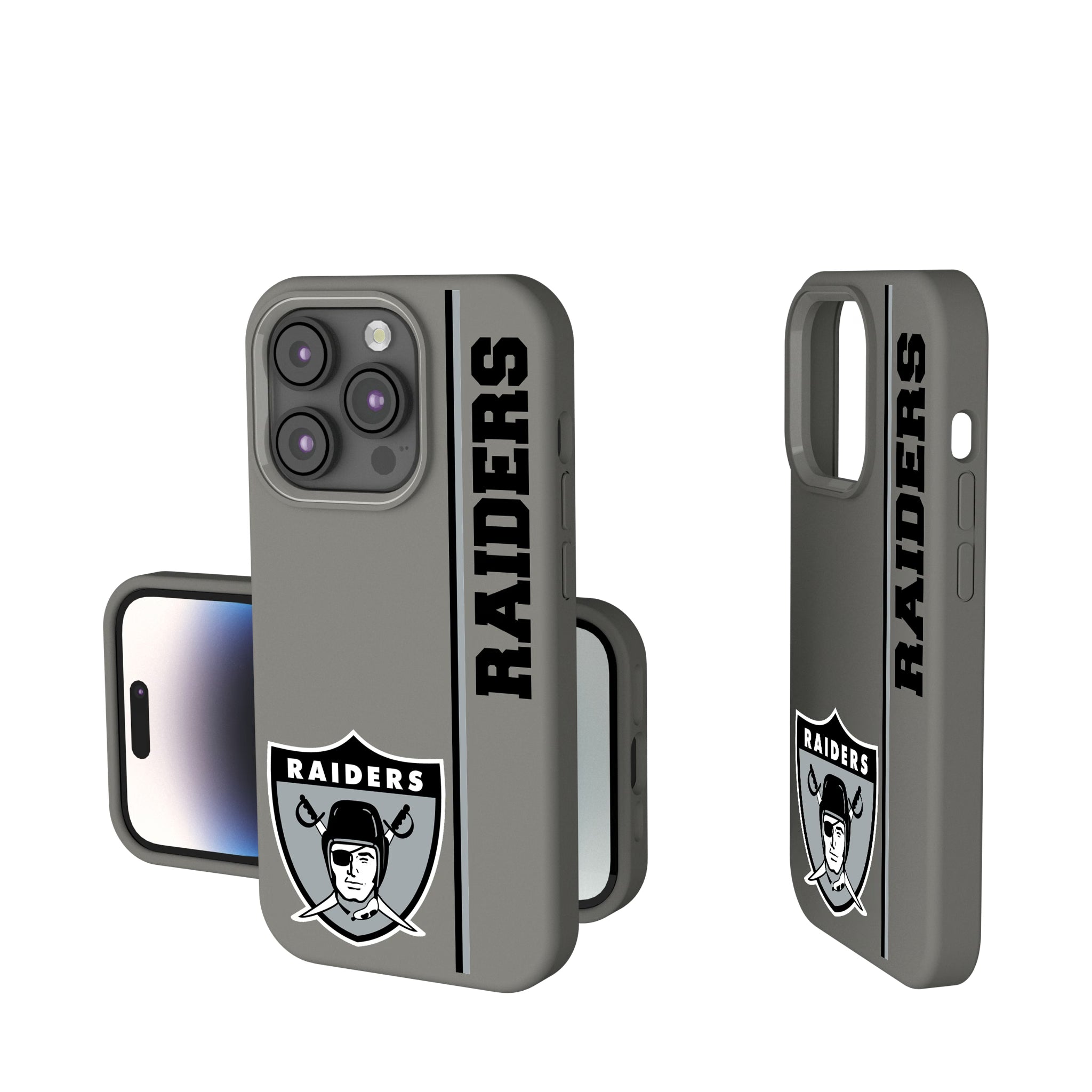 Oakland Raiders 1963 Historic Collection Sidebar iPhone Soft Touch Phone Case for Apple iPhone