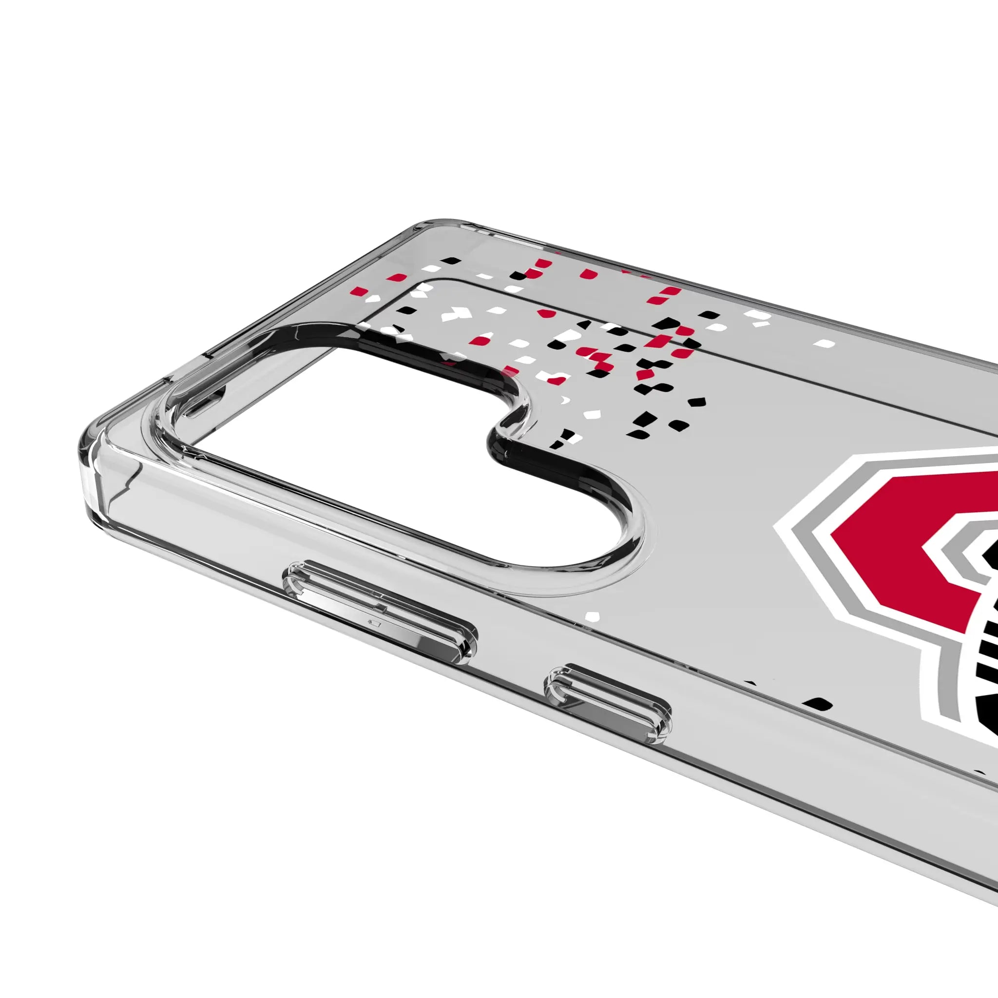 Ohio State University Buckeyes Confetti Galaxy Clear Phone Case for Samsung Galaxy - Detail#Device_Galaxy S25 Ultra