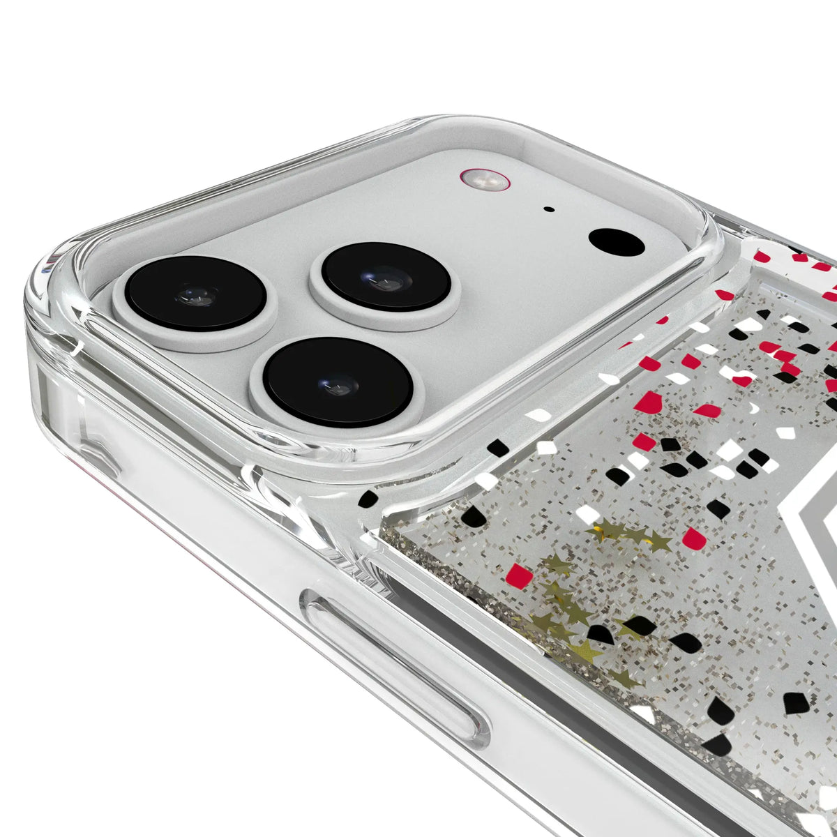 Ohio State University Buckeyes Confetti iPhone Glitter Phone Case for Apple iPhone - Detail#Device_iPhone 18 Pro Max