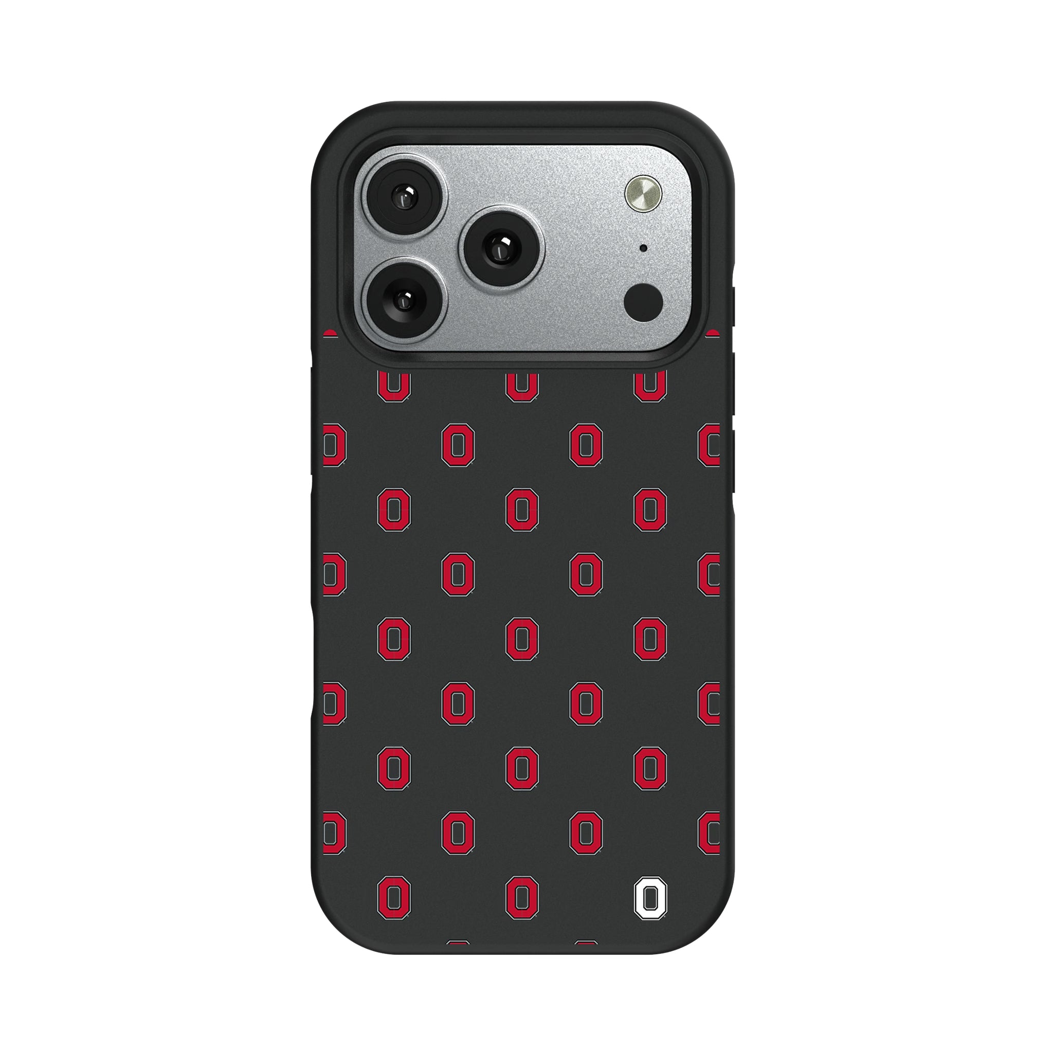Ohio State University Buckeyes Fashion Pattern iPhone Bump Phone Case for Apple iPhone#Device_iPhone 17 Pro