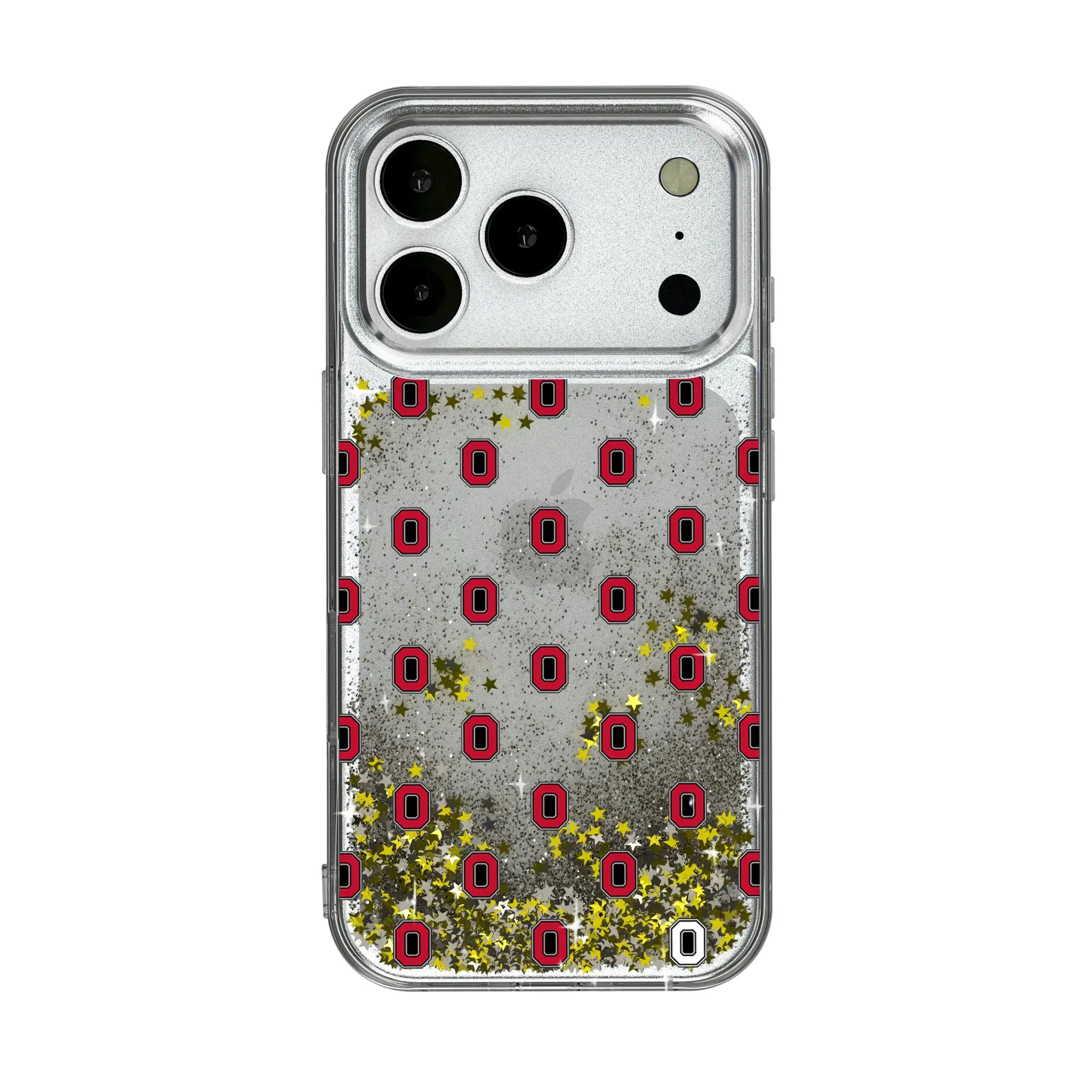 Ohio State University Buckeyes Fashion Pattern iPhone Glitter Phone Case for Apple iPhone