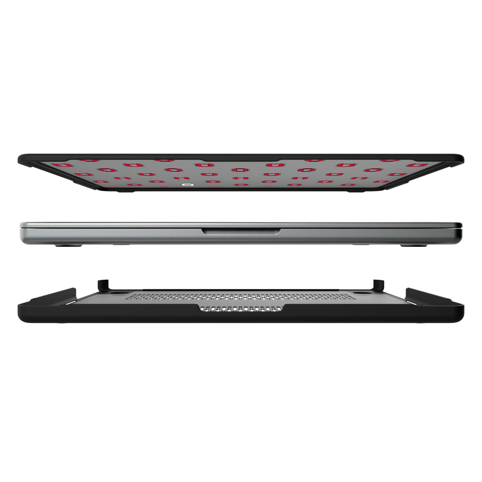 Ohio State University Buckeyes Fashion Pattern MacBook Laptop Case for Apple MacBook#Device_MacBook Pro (14-inch, 2021) / MacBook Pro (14-inch, 2023) / MacBook Pro (14-inch, 2024)