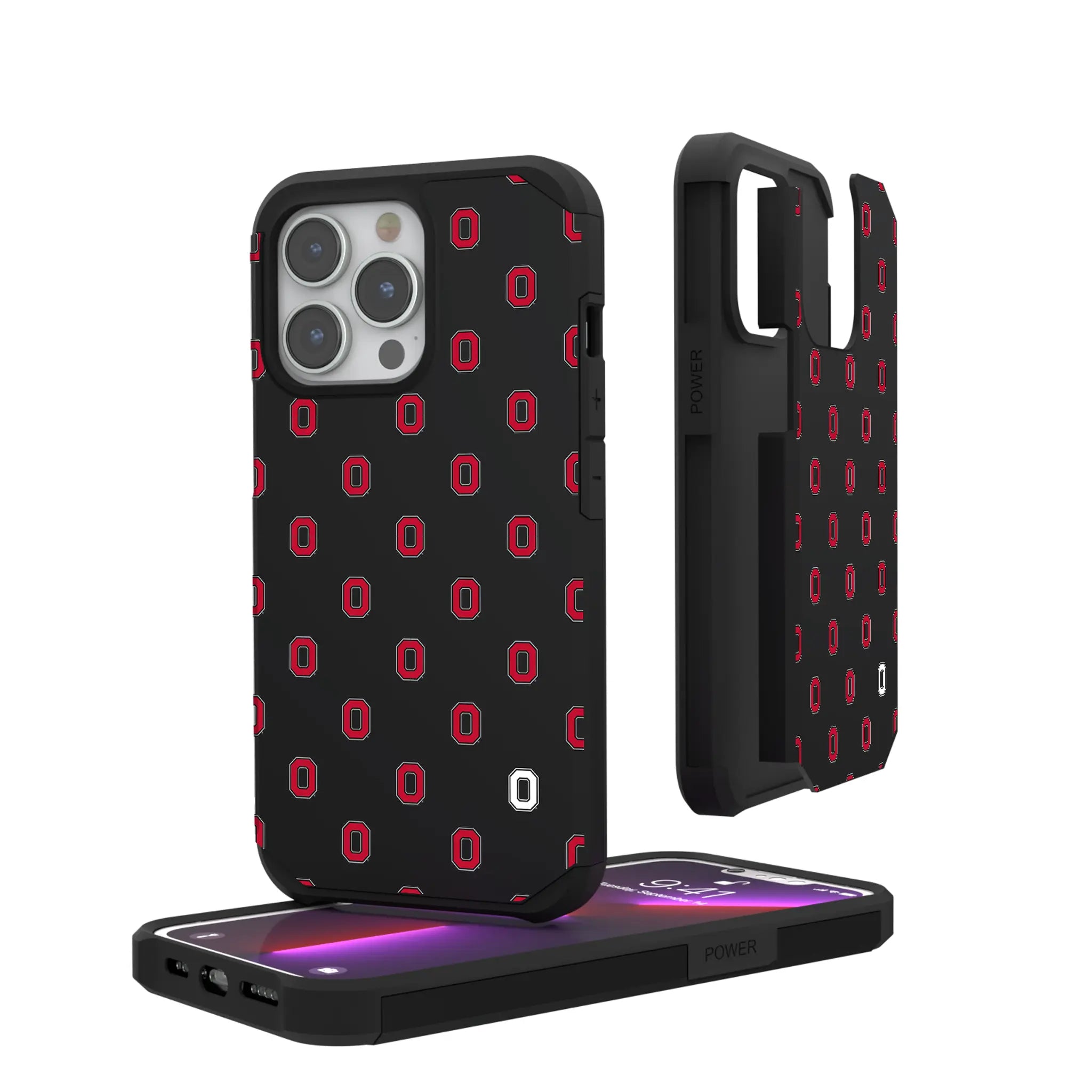 Ohio State University Buckeyes Fashion Pattern iPhone Rugged Phone Case for Apple iPhone