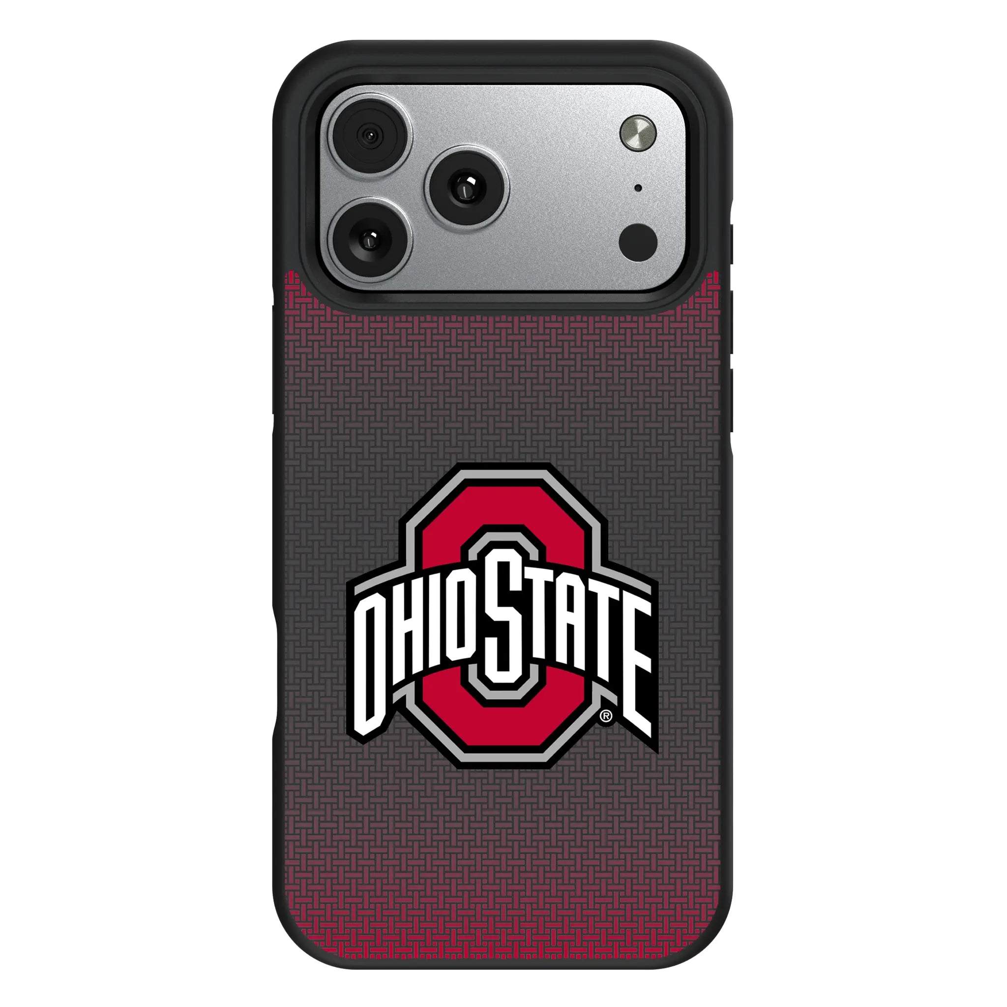 Ohio State University Buckeyes Linen iPhone Bump Phone Case for Apple iPhone#Device_iPhone 17 Pro Max