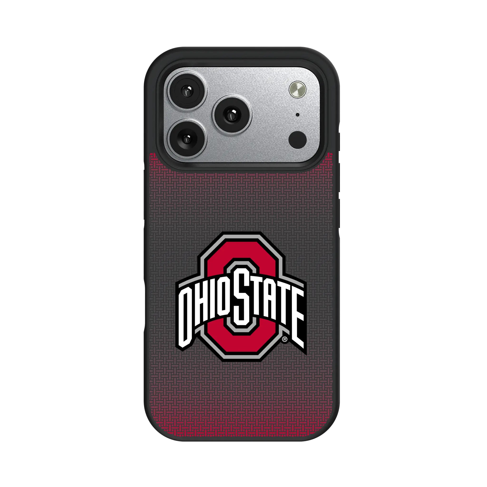 Ohio State University Buckeyes Linen iPhone Bump Phone Case for Apple iPhone#Device_iPhone 17 Pro
