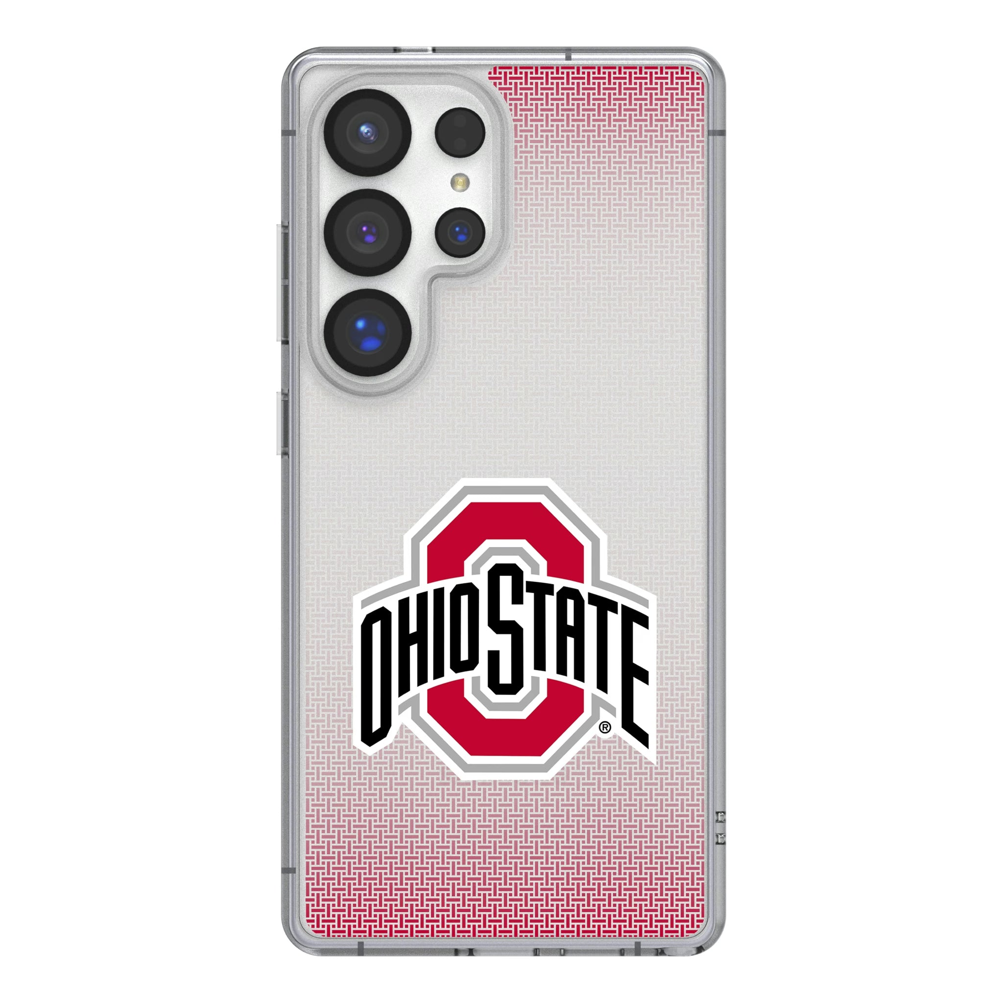 Ohio State University Buckeyes Linen Galaxy Clear Phone Case for Samsung Galaxy