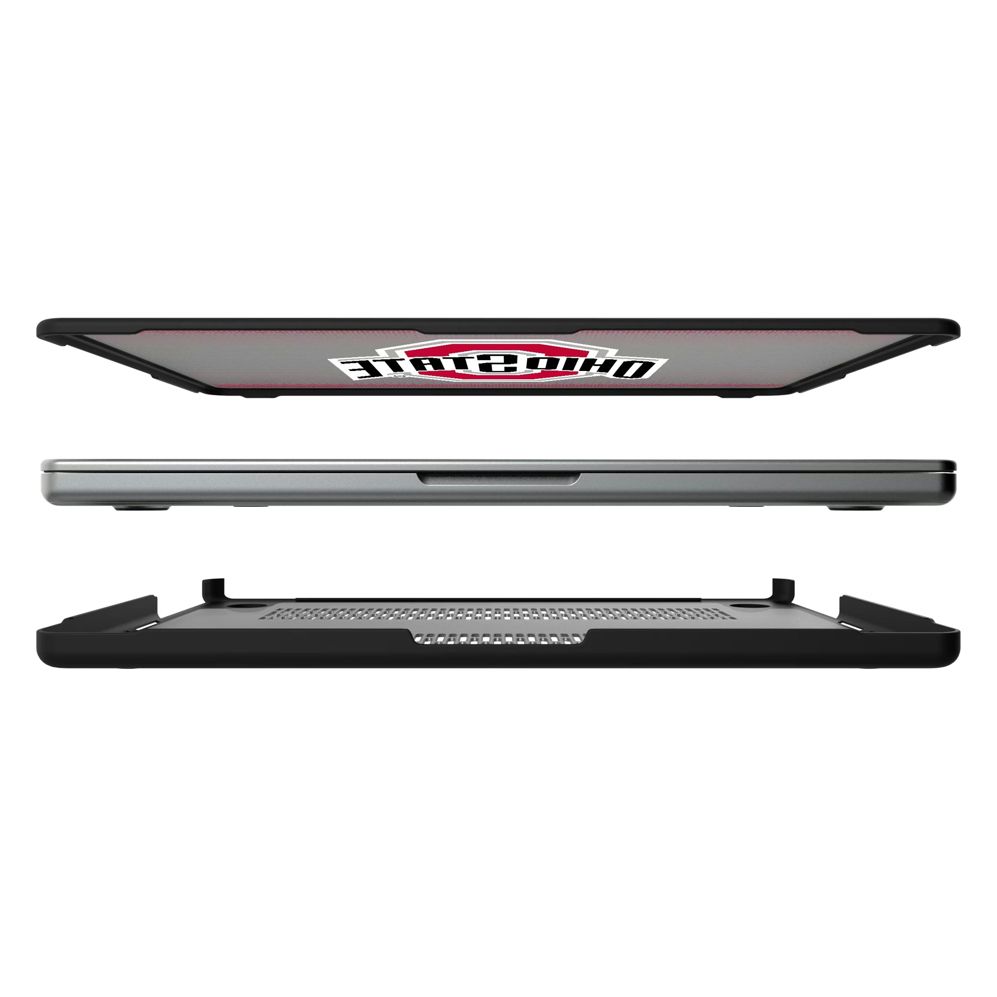 Ohio State University Buckeyes Linen MacBook Laptop Case for Apple MacBook#Device_MacBook Pro (14-inch, 2021) / MacBook Pro (14-inch, 2023) / MacBook Pro (14-inch, 2024)