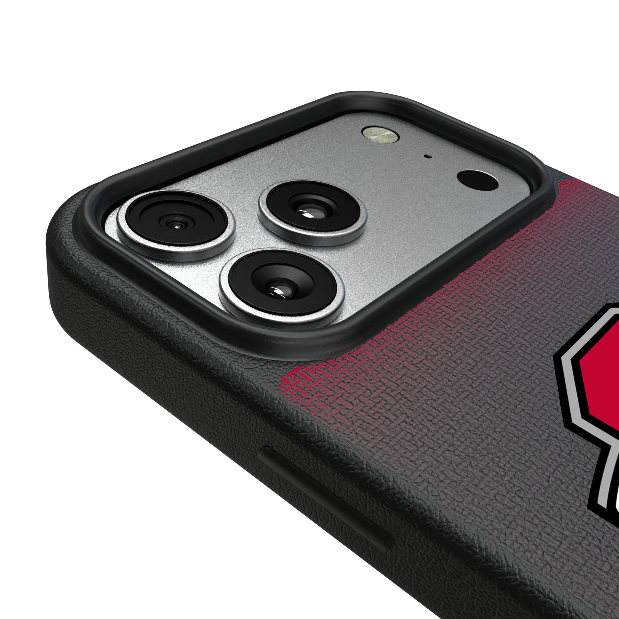 Ohio State University Buckeyes Linen iPhone MagSafe Compatible Phone Case for Apple iPhone - Detail#Device_iPhone 17 Pro Max