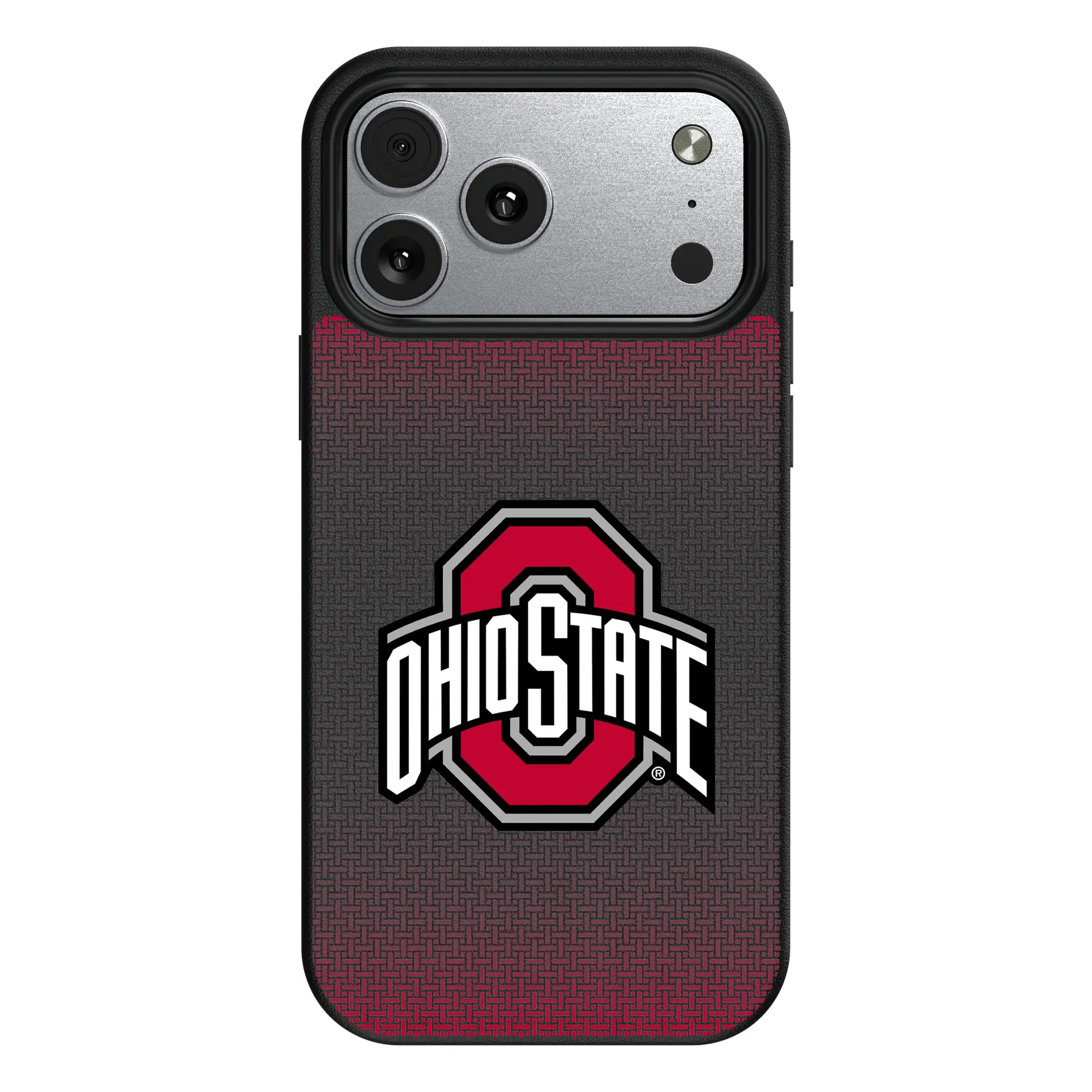 Ohio State University Buckeyes Linen iPhone MagSafe Compatible Phone Case for Apple iPhone#Device_iPhone 17 Pro Max