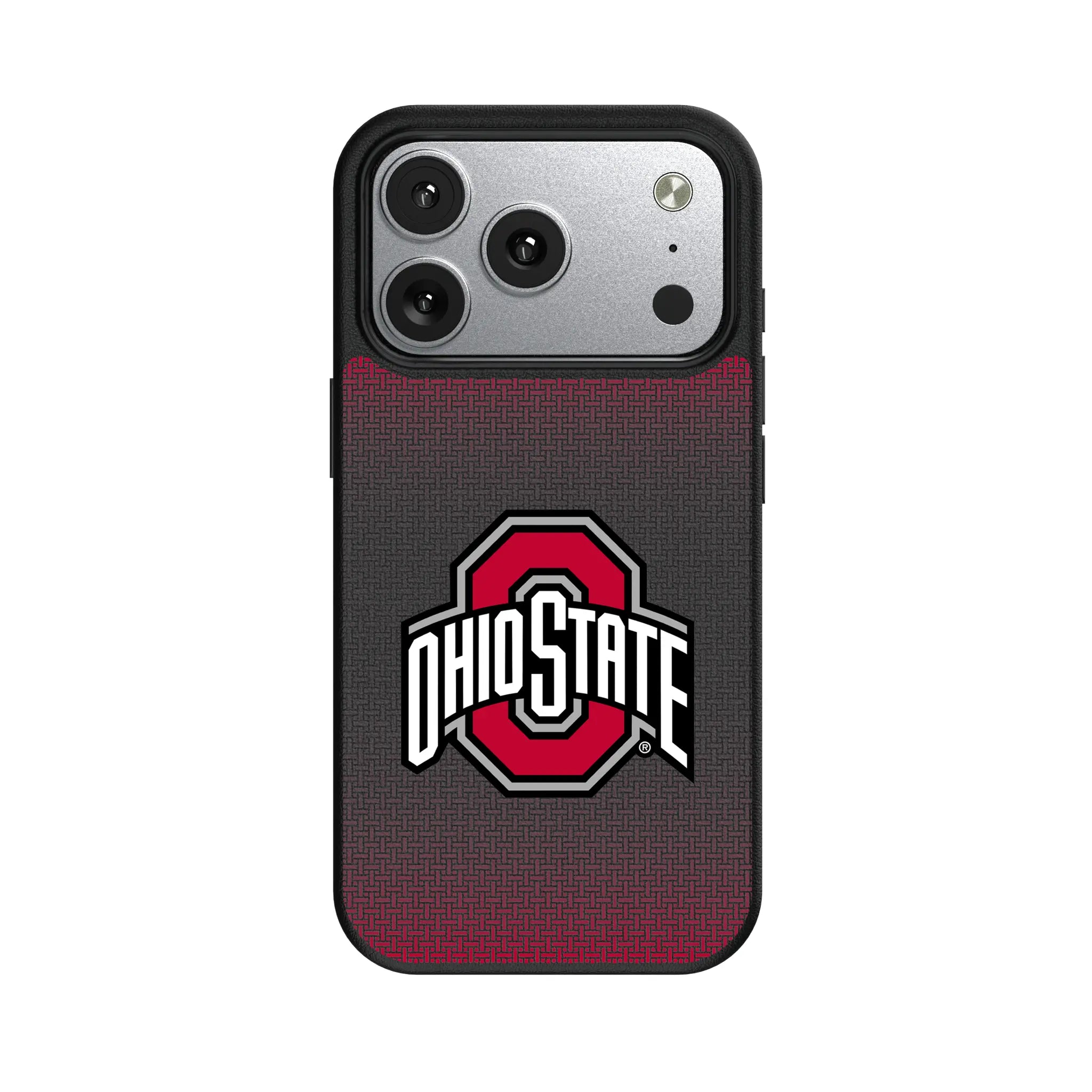 Ohio State University Buckeyes Linen iPhone MagSafe Compatible Phone Case for Apple iPhone#Device_iPhone 17 Pro