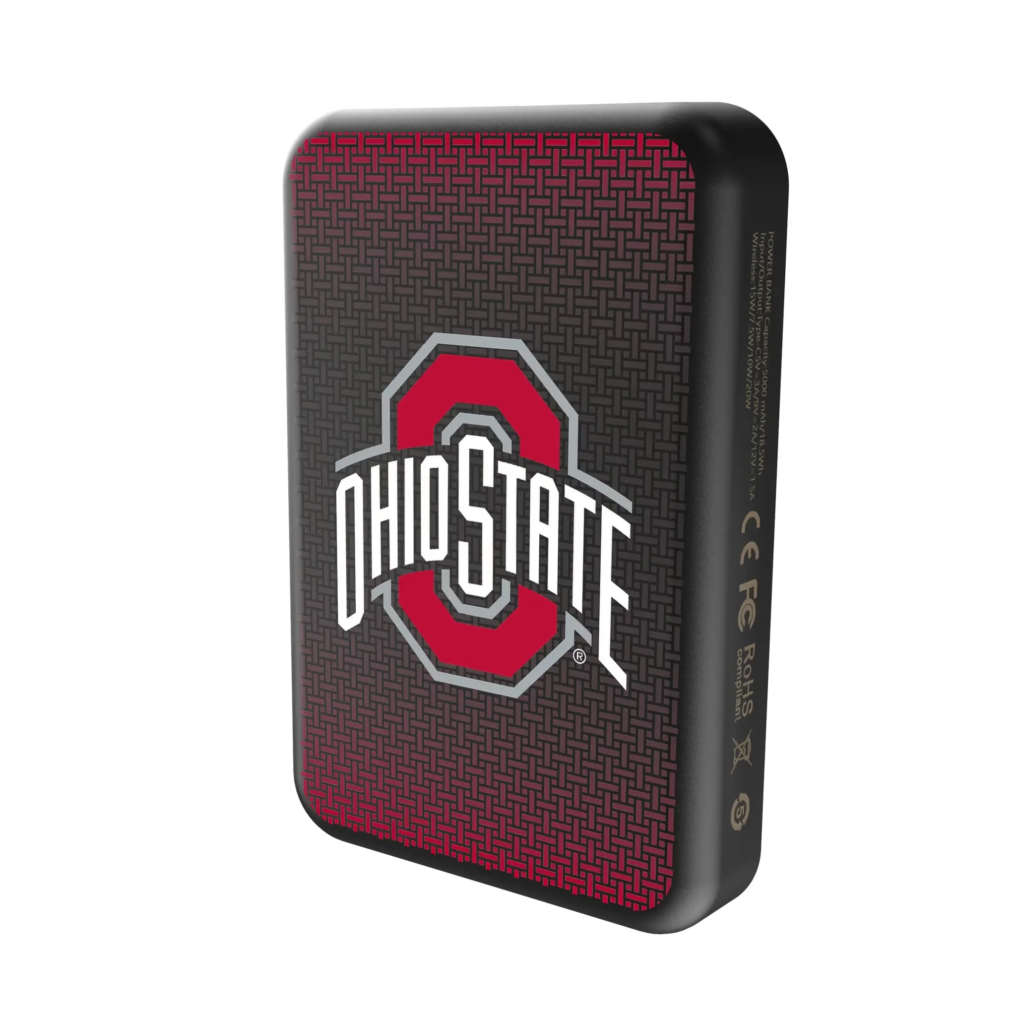 Ohio State University Buckeyes Linen Wireless Mag Power Bank