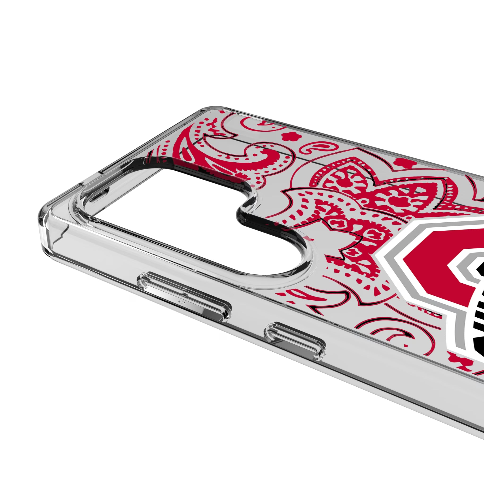 Ohio State University Buckeyes Paisley Galaxy Clear Phone Case for Samsung Galaxy - Detail