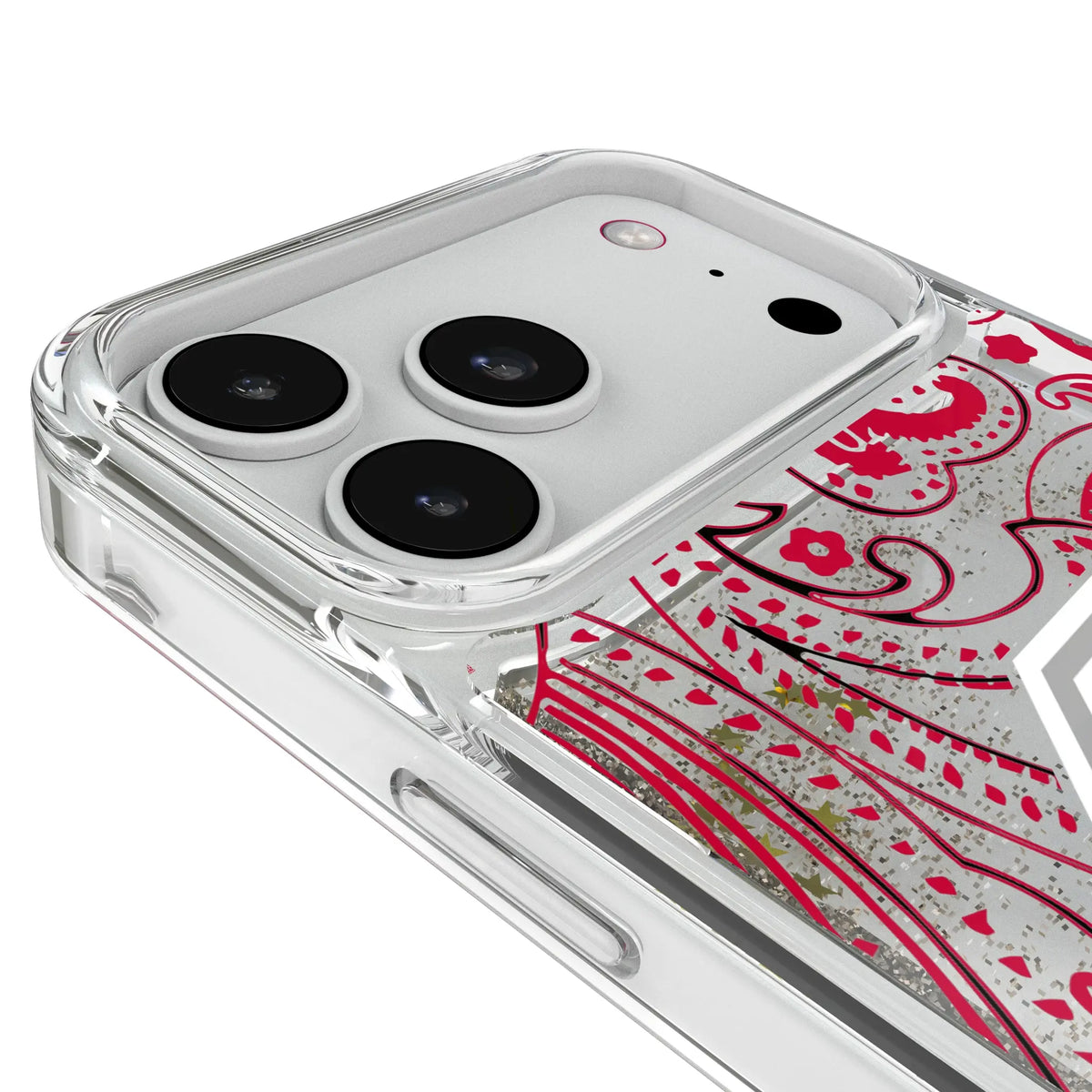Ohio State University Buckeyes Paisley iPhone Glitter Phone Case for Apple iPhone - Detail#Device_iPhone 18 Pro Max