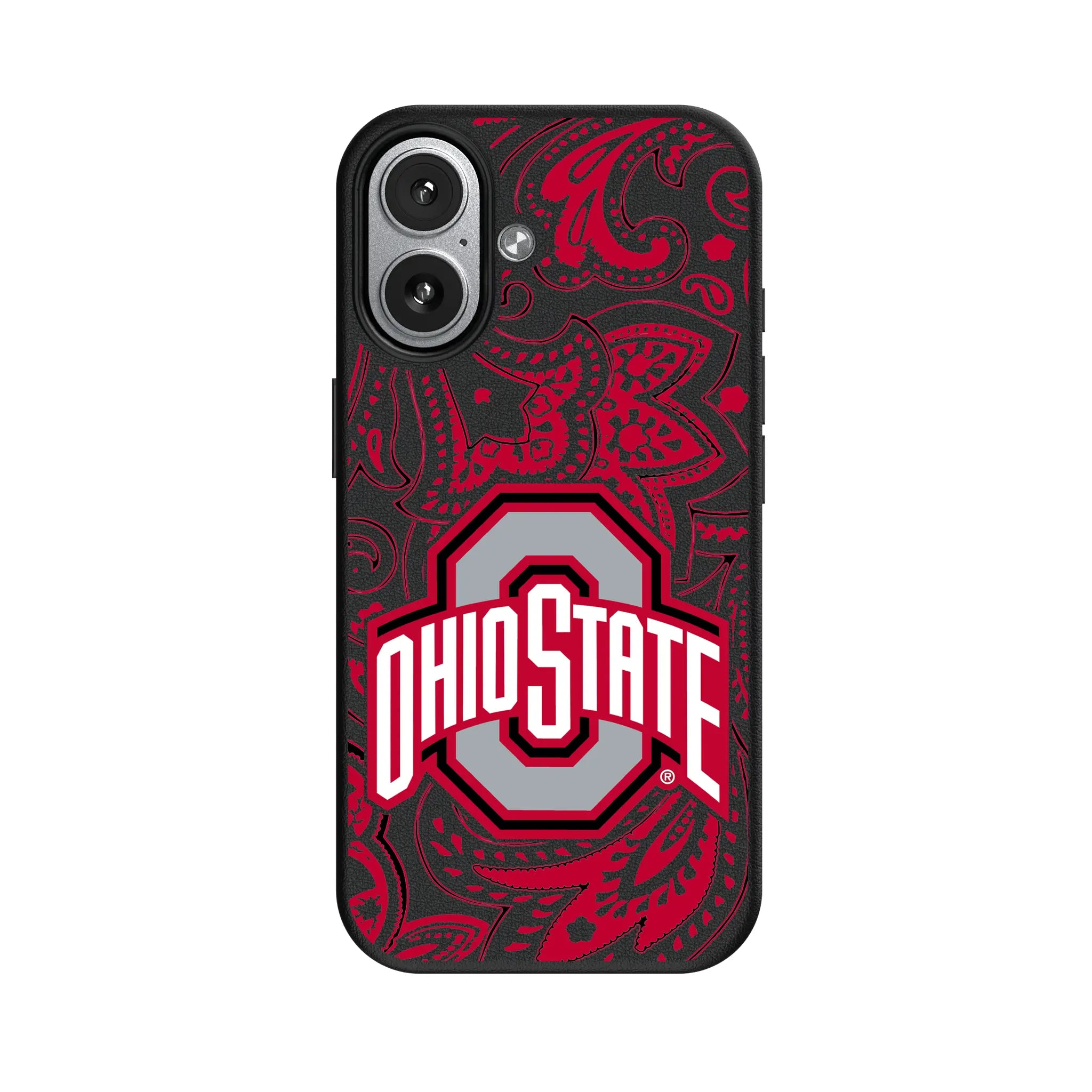 Ohio State University Buckeyes Paisley iPhone MagSafe Compatible Phone Case for Apple iPhone#Device_iPhone 17