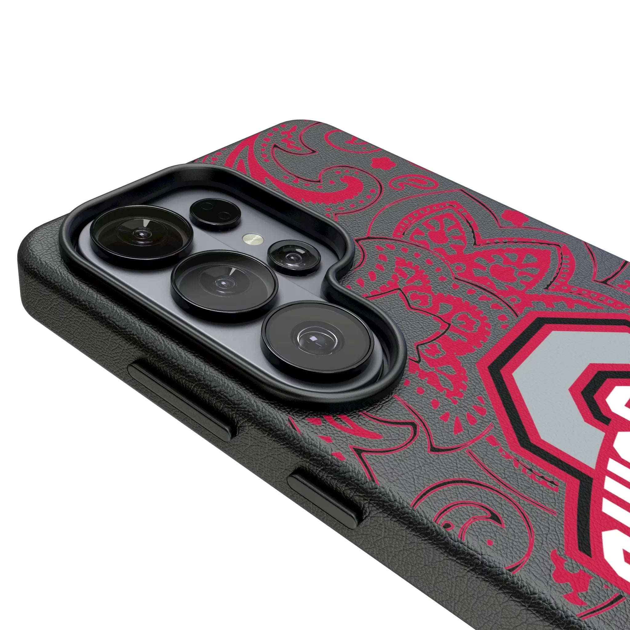Ohio State University Buckeyes Paisley Galaxy MagSafe Compatible Phone Case for Samsung Galaxy - Detail#Device_Galaxy S26 Ultra