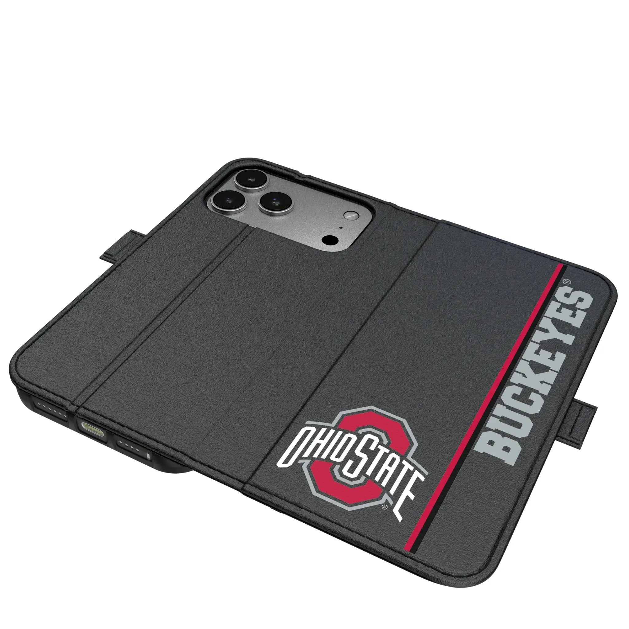 Ohio State University Buckeyes Sidebar iPhone Folio Phone Case for Apple iPhone#Device_iPhone 17 Pro Max