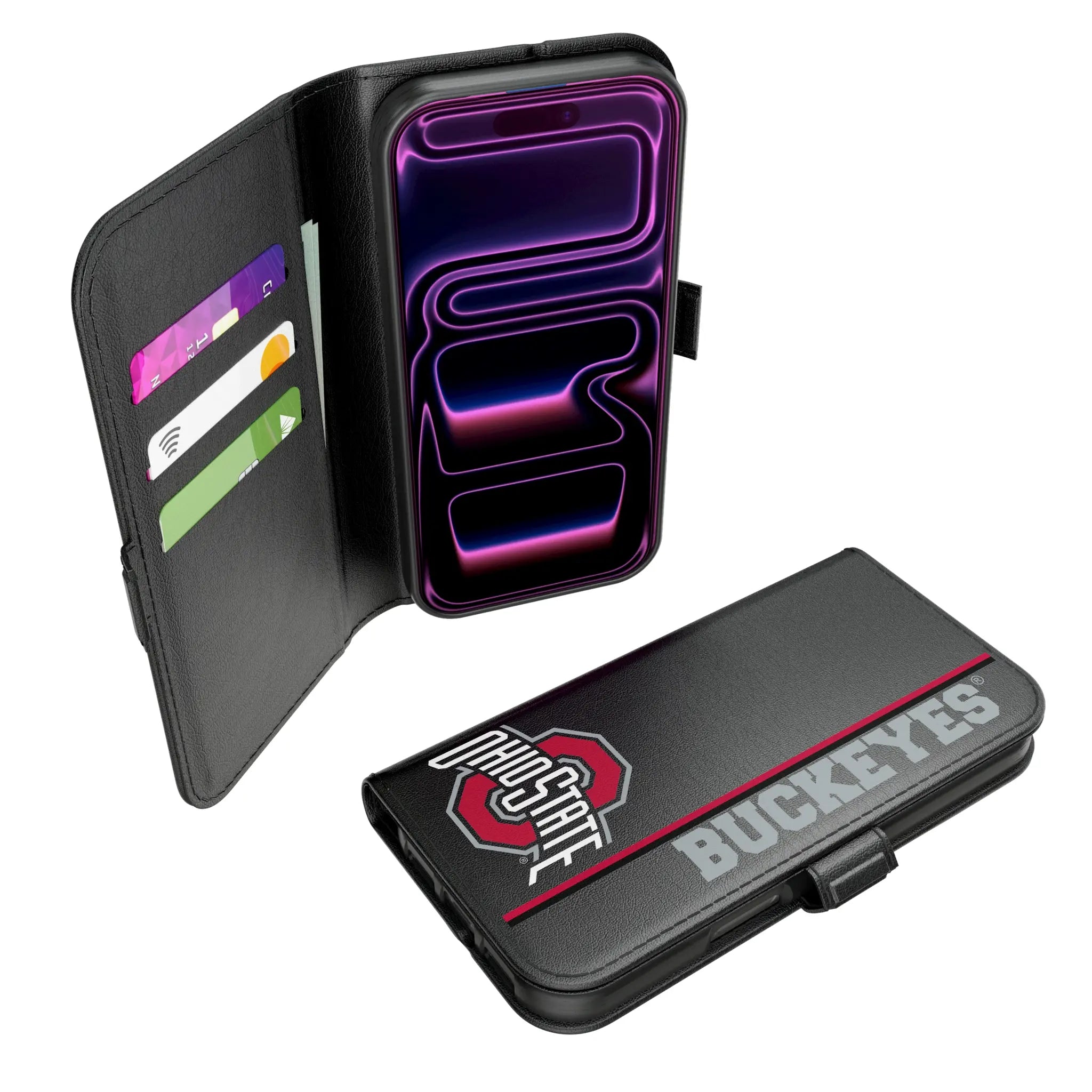 Ohio State University Buckeyes Sidebar iPhone Folio Phone Case for Apple iPhone#Device_iPhone 17 Pro