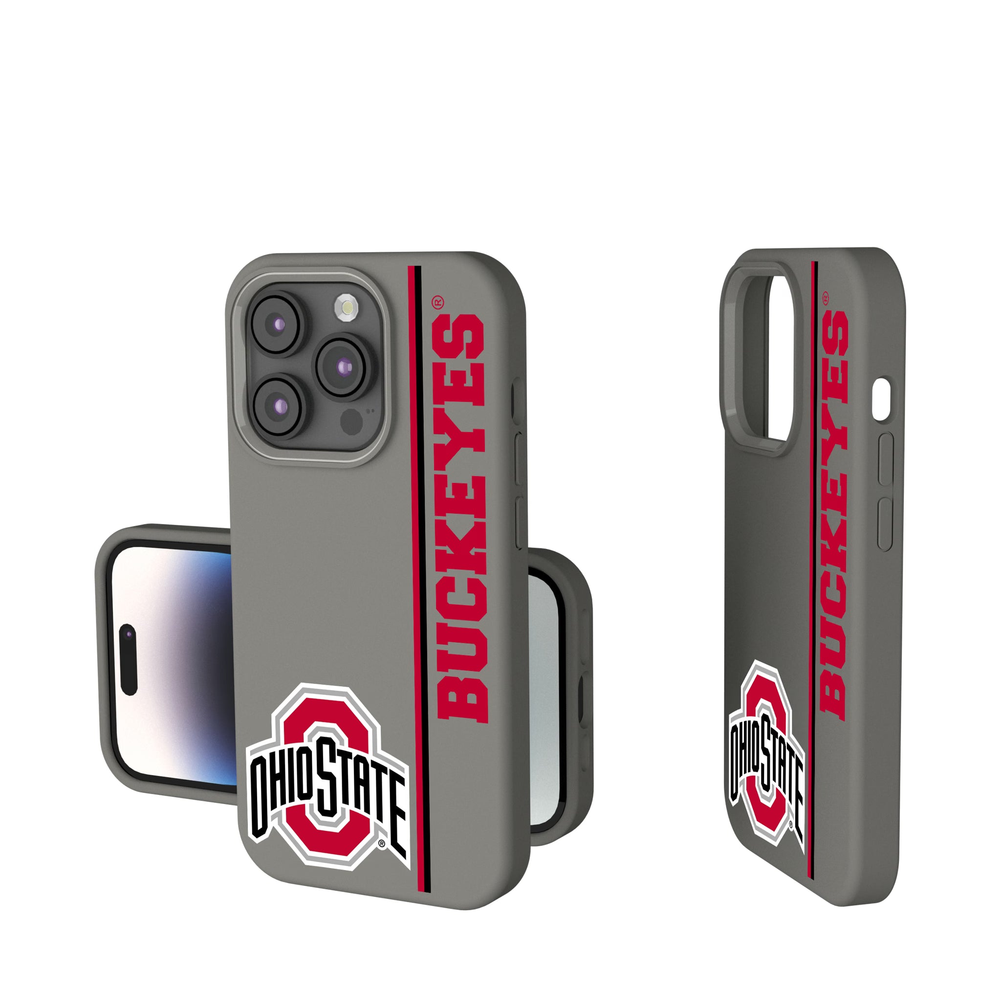 Ohio State University Buckeyes Sidebar iPhone Soft Touch Phone Case for Apple iPhone