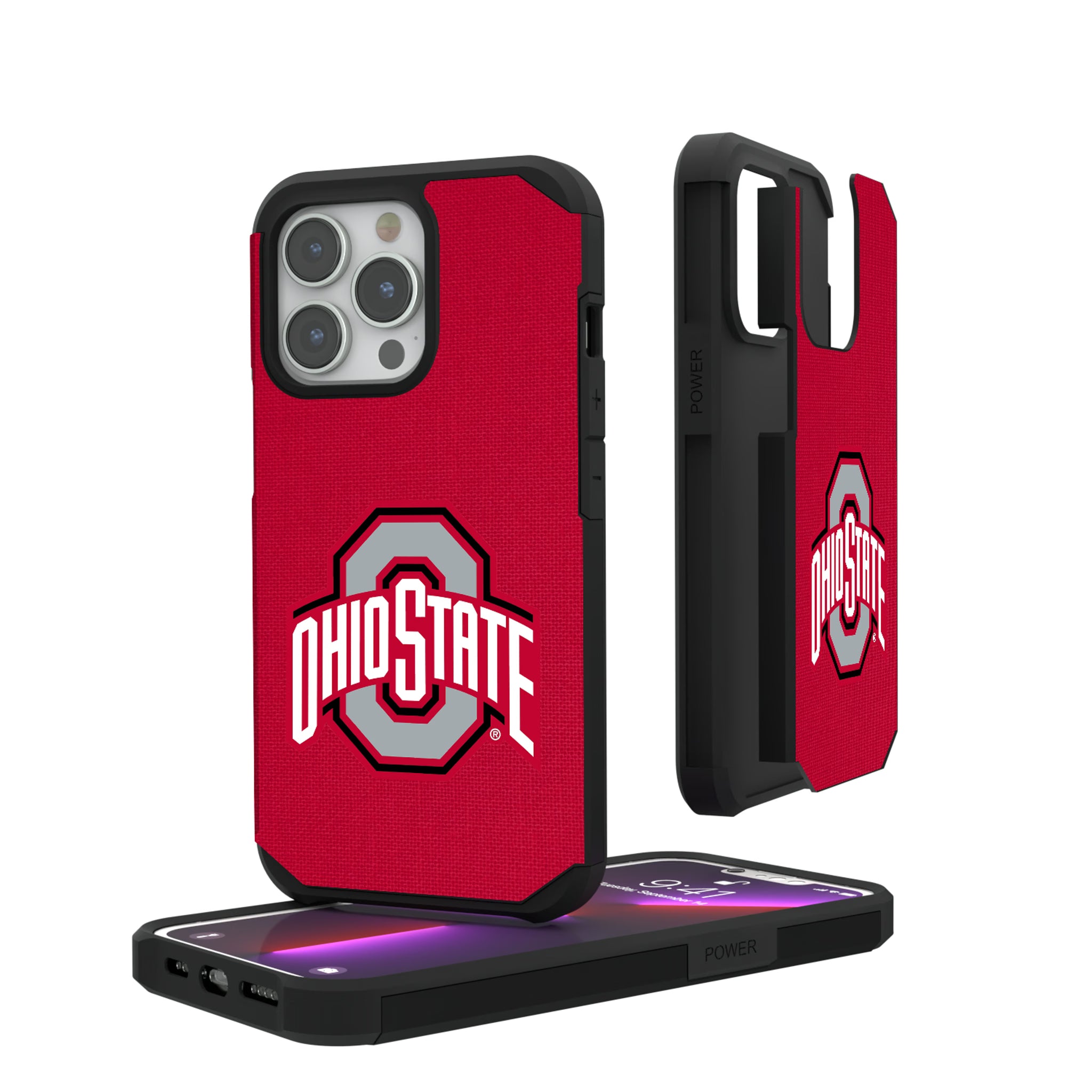 Ohio State University Buckeyes Solid iPhone Rugged Phone Case for Apple iPhone