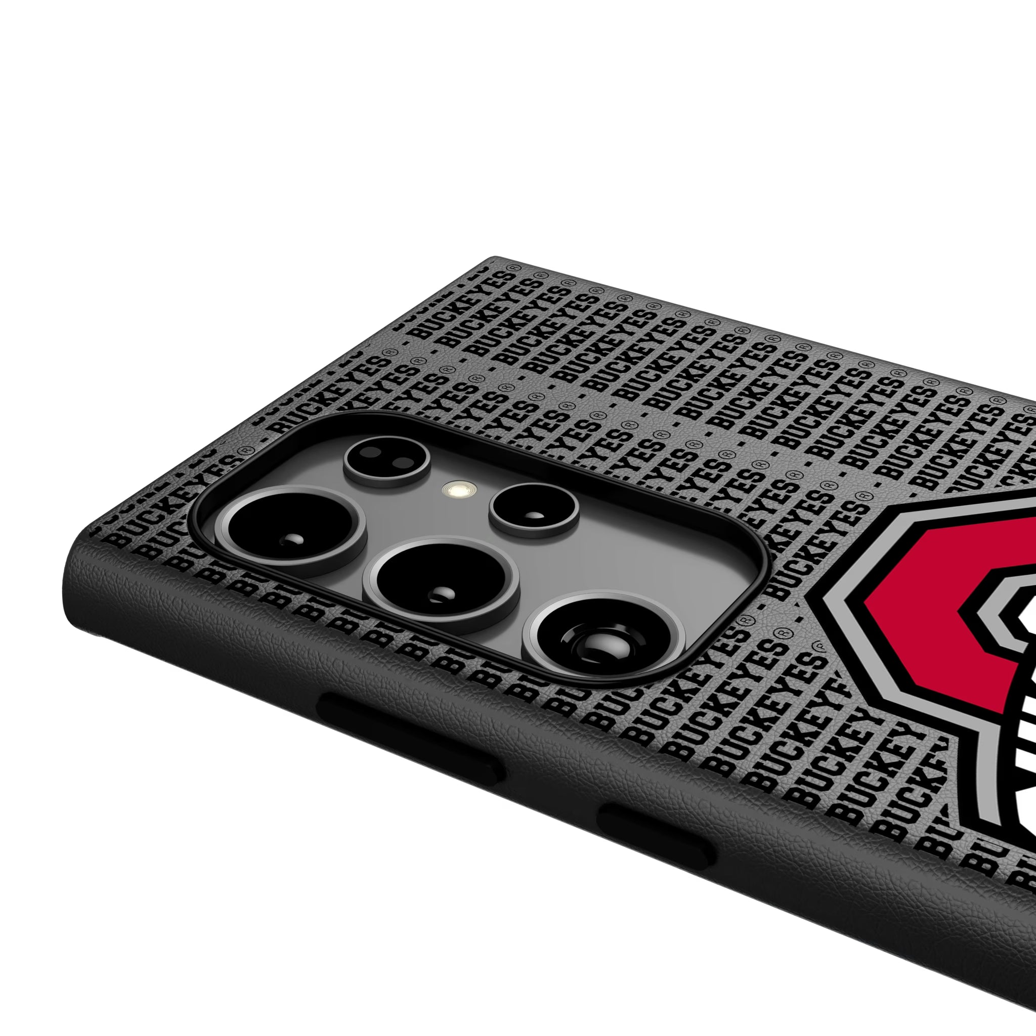Ohio State University Buckeyes Text Backdrop Galaxy MagSafe Compatible Phone Case for Samsung Galaxy - Detail