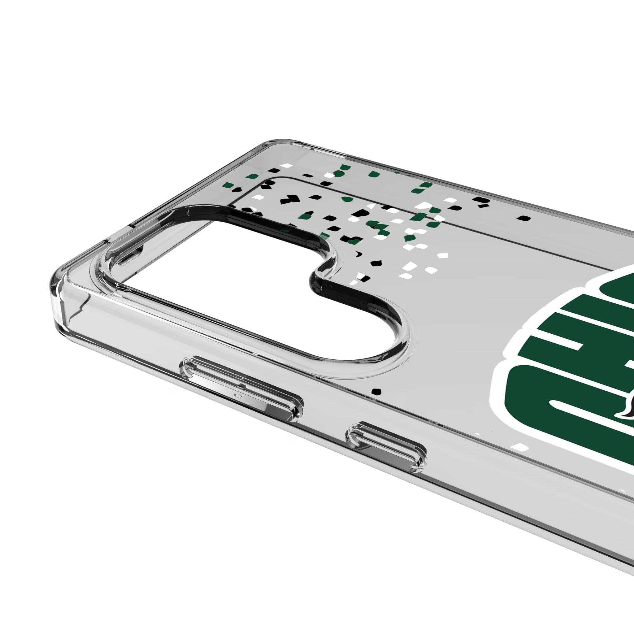 Ohio University Bobcats Confetti Galaxy Clear Phone Case for Samsung Galaxy - Detail