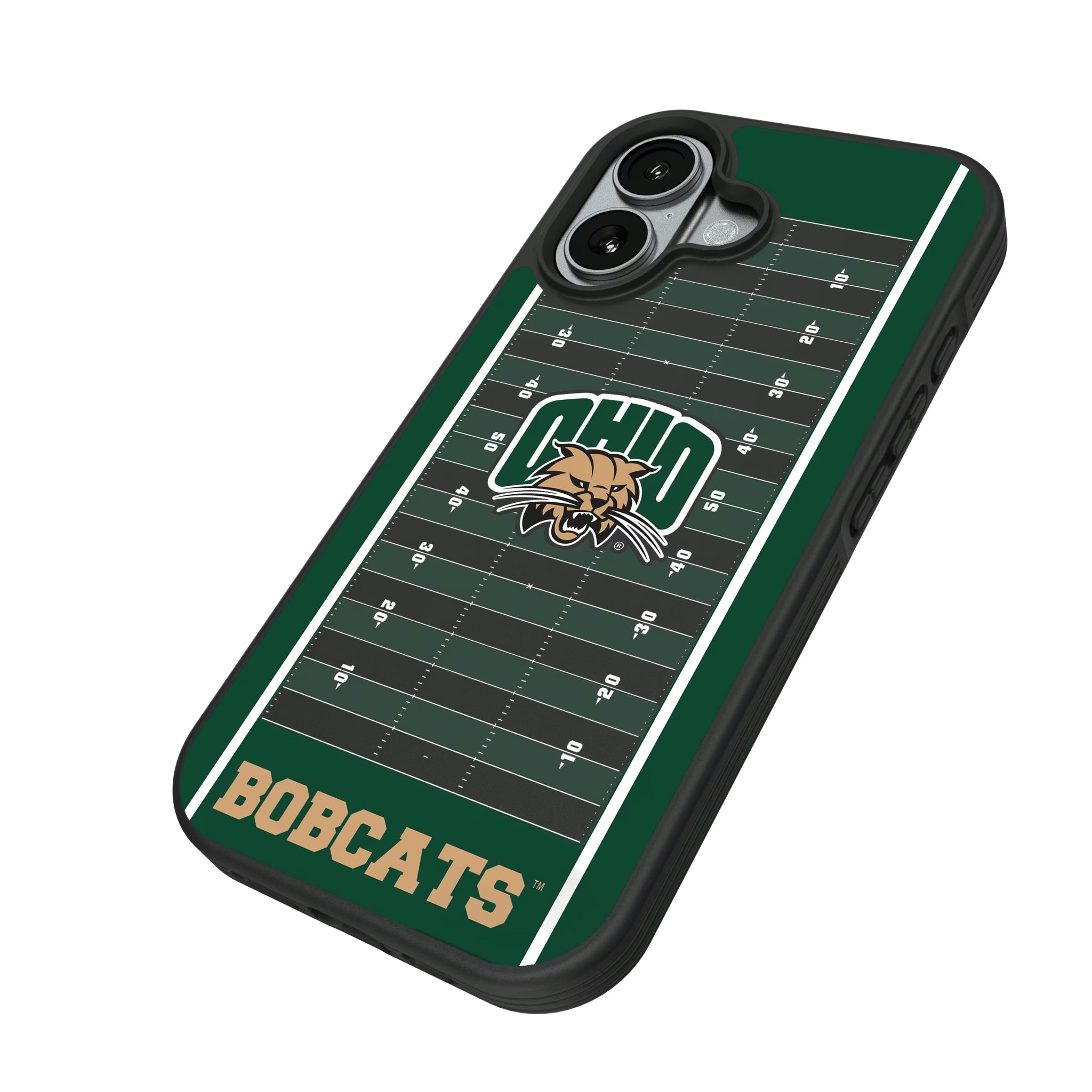Ohio University Bobcats Field iPhone Bump Phone Case for Apple iPhone - Isometric View#Device_iPhone 17
