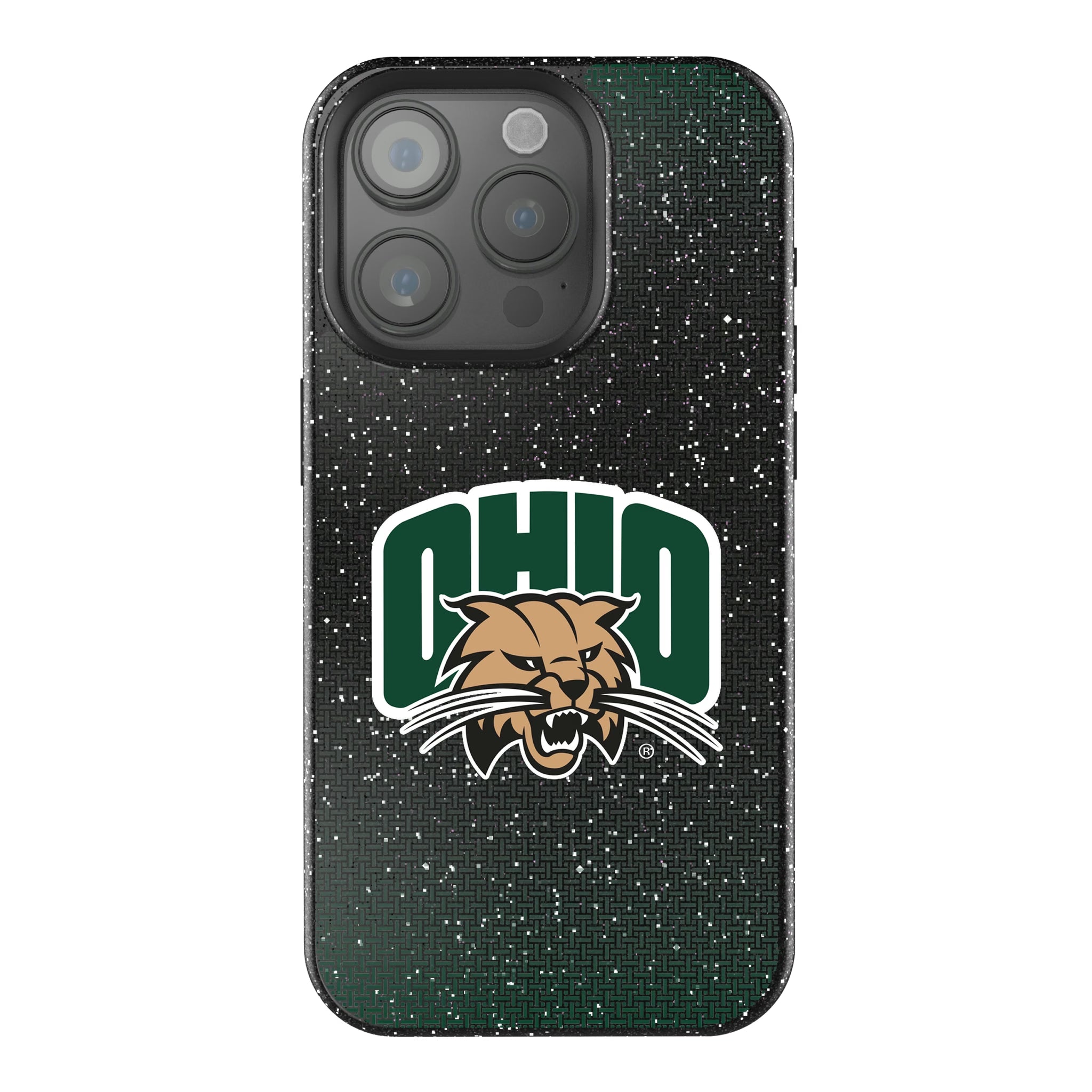 Ohio University Bobcats Linen iPhone Bling Phone Case for Apple iPhone