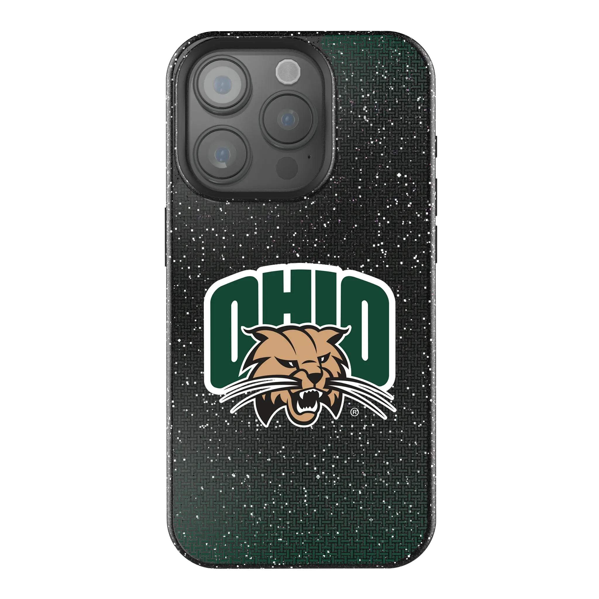 Ohio University Bobcats Linen iPhone Bling Phone Case for Apple iPhone