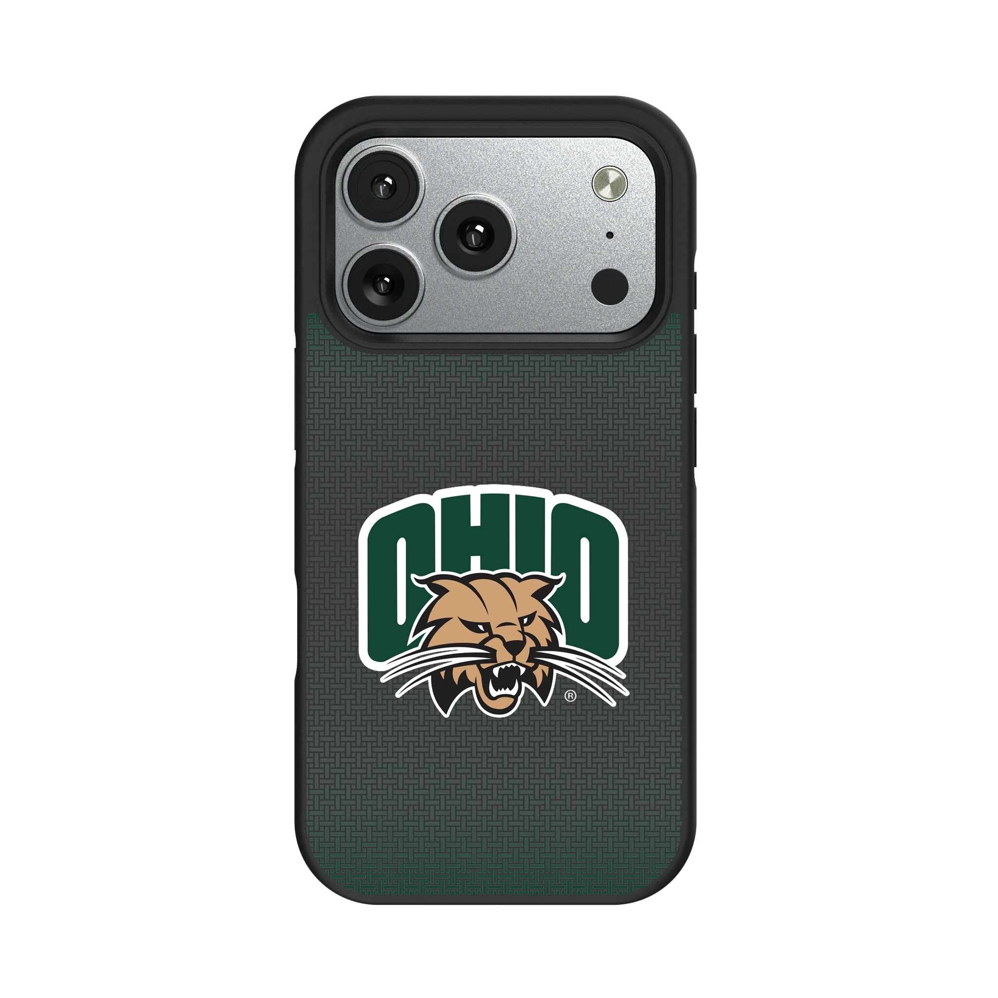 Ohio University Bobcats Linen iPhone Bump Phone Case for Apple iPhone#Device_iPhone 17 Pro